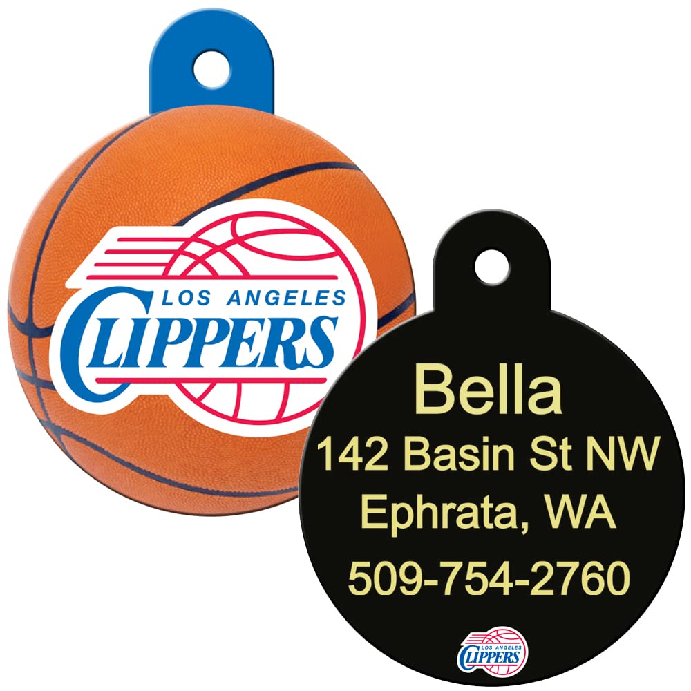 gotags-nba-team-round-dog-id-tag-licensed-brass-personalized image 6