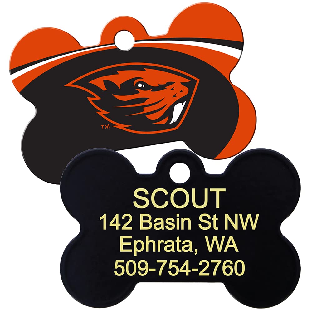 gotags-ncaa-team-bone-dog-id-tag-officially-licensed-brass-custom-engraved image 4