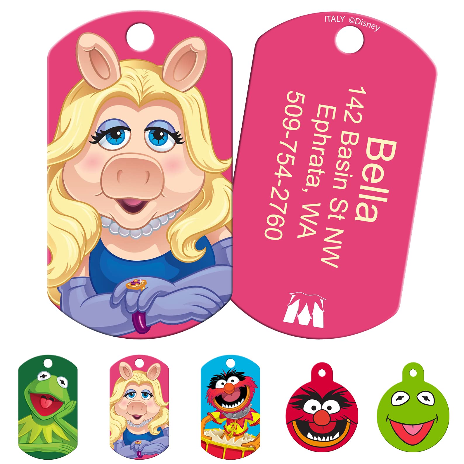 gotags-disney-muppets-dog-id-tag-personalized-engraved-brass-pet-tag image 5