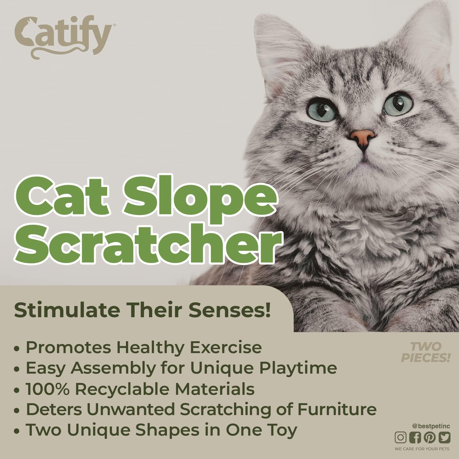 voyager-catify-slope-cat-scratcher-2-pack image 6