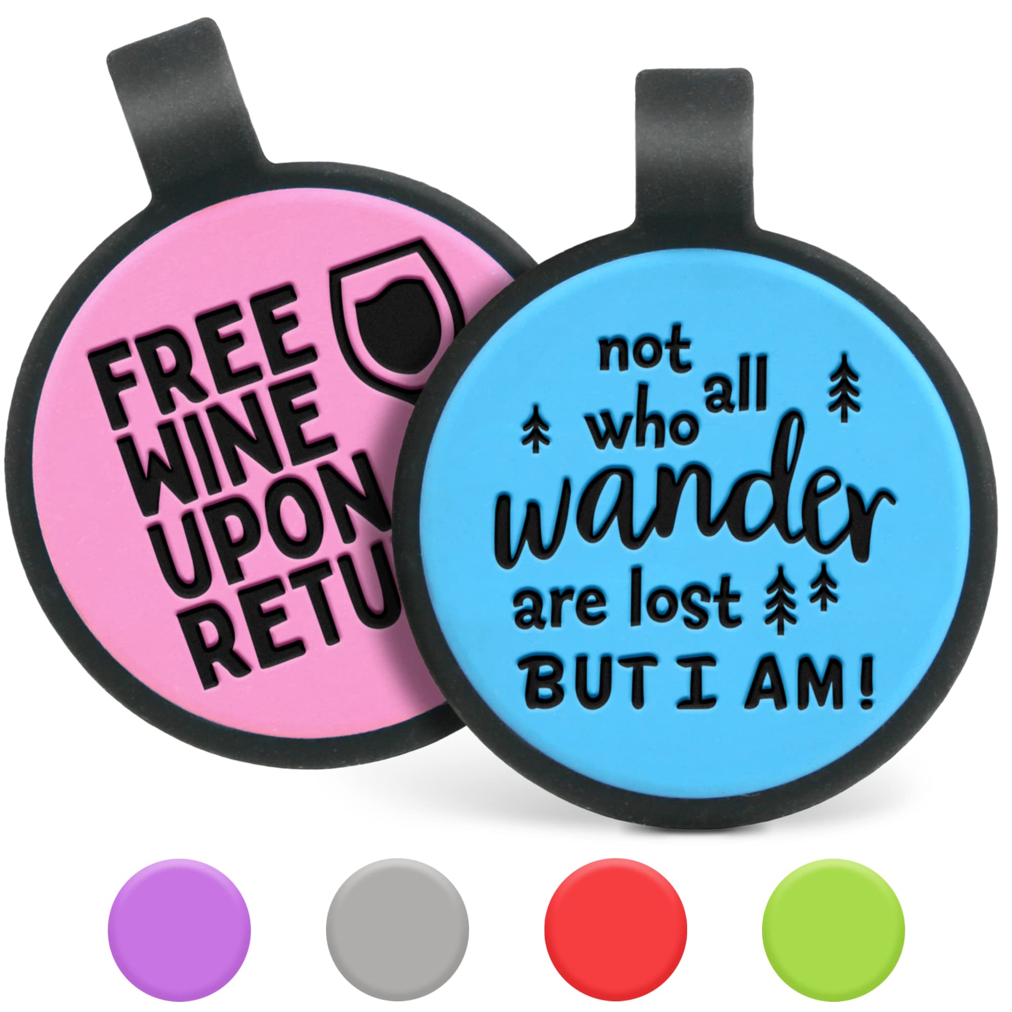 gotags-silent-silicone-funny-dog-id-tag-personalized-engraved-quiet-pet-tag image 3