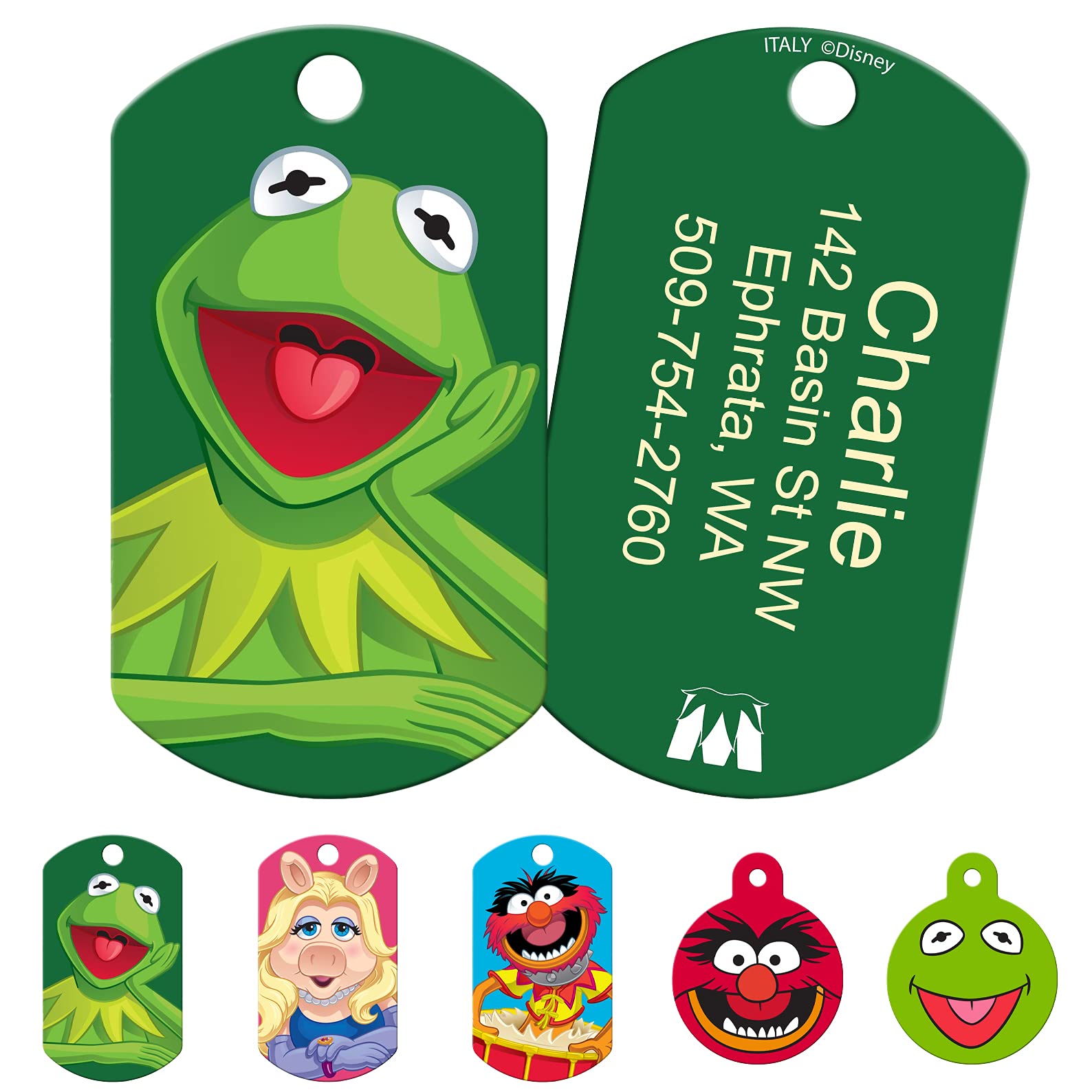 gotags-disney-muppets-dog-id-tag-personalized-engraved-brass-pet-tag image 3