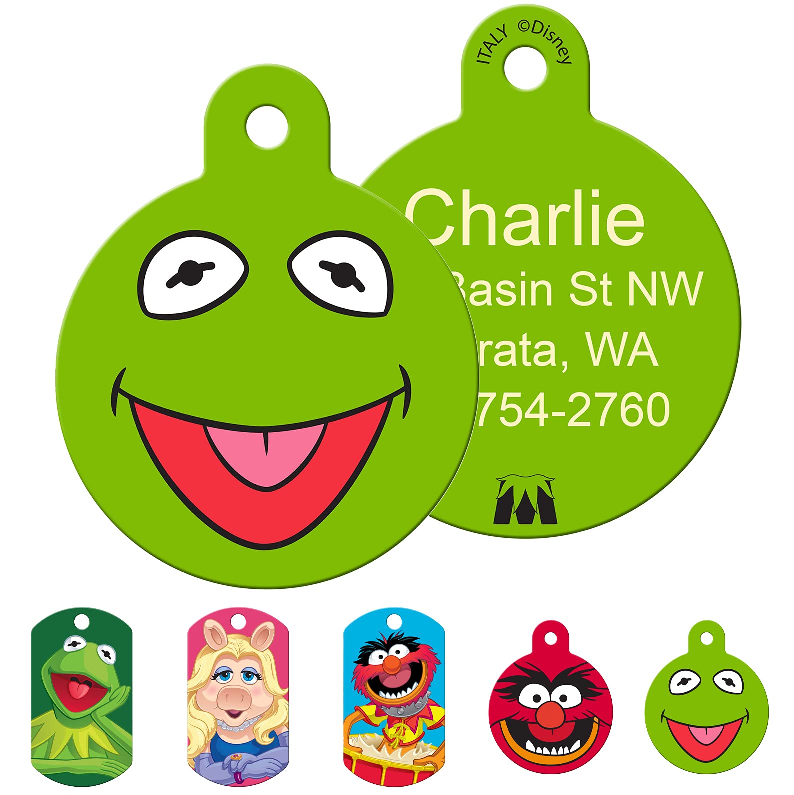 gotags-disney-muppets-dog-id-tag-personalized-engraved-brass-pet-tag image 4