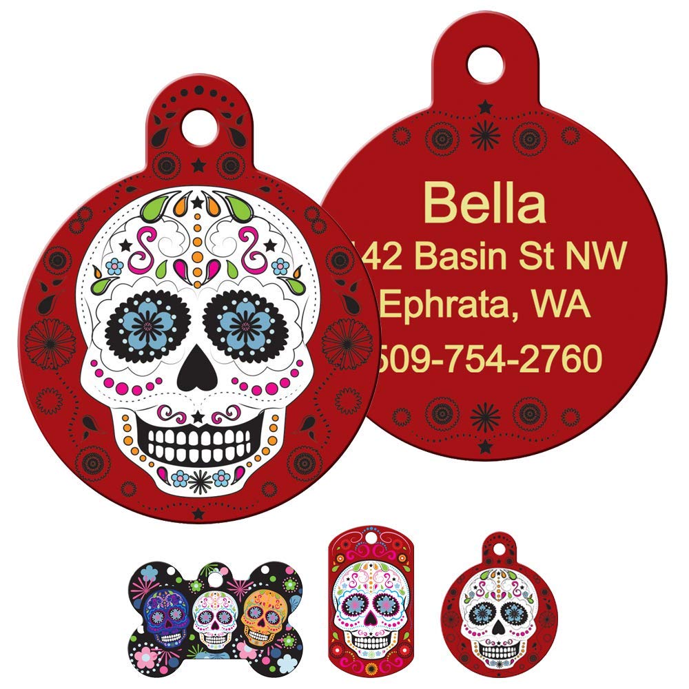 gotags-day-of-the-dead-personalized-dog-id-tag image 3