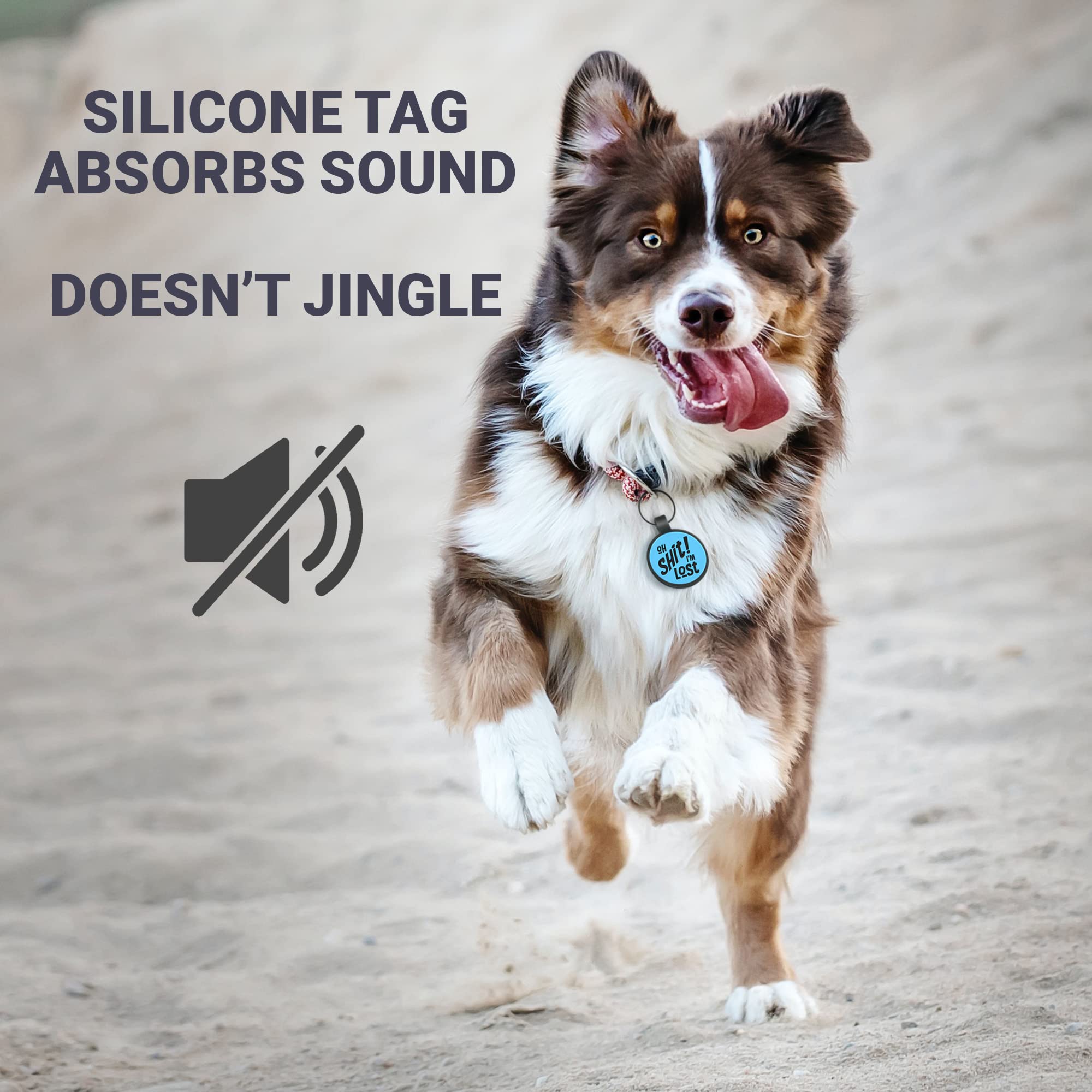gotags-silent-silicone-funny-dog-id-tag-personalized-engraved-quiet-pet-tag image 6