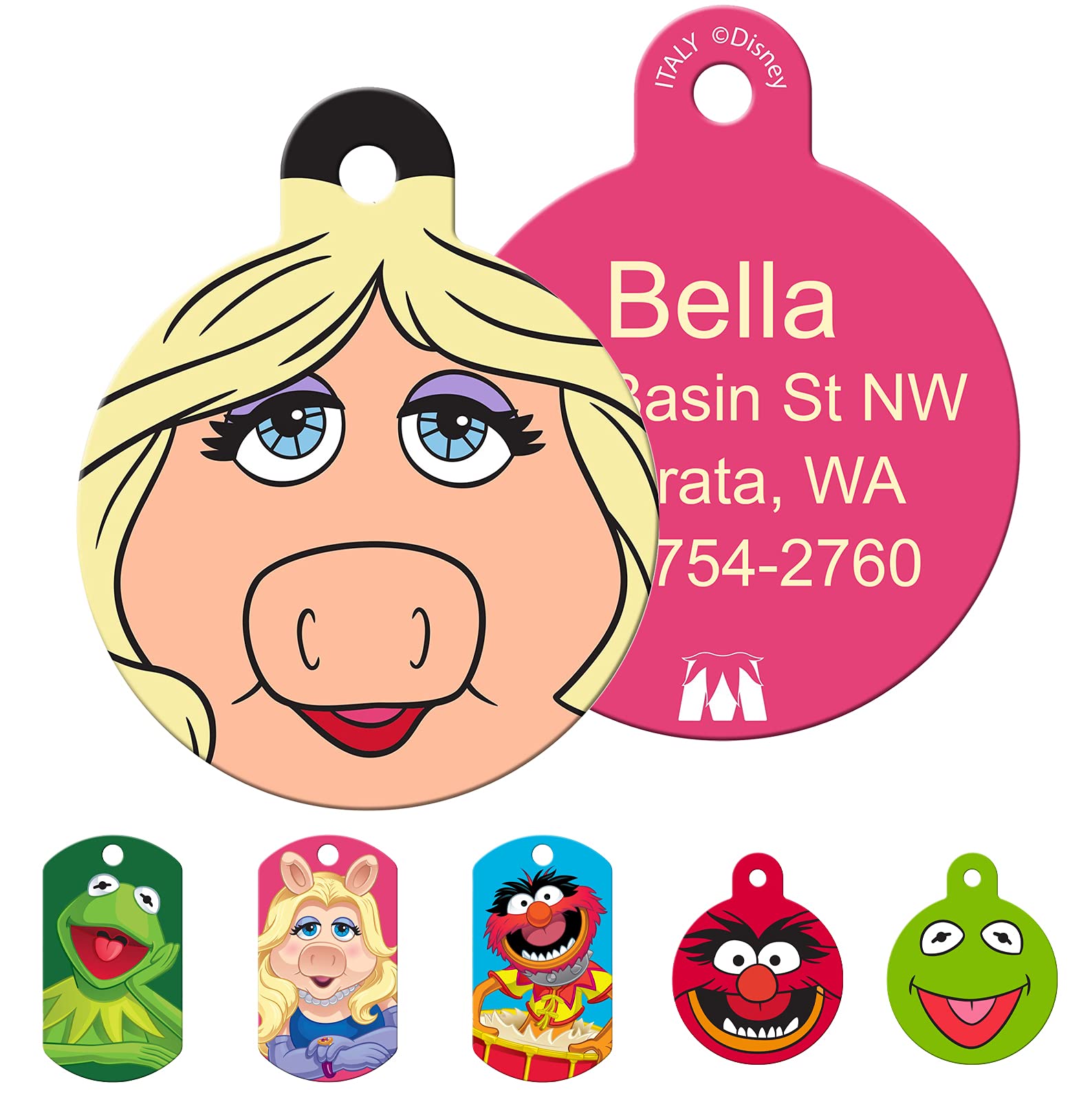 gotags-disney-muppets-dog-id-tag-personalized-engraved-brass-pet-tag image 6