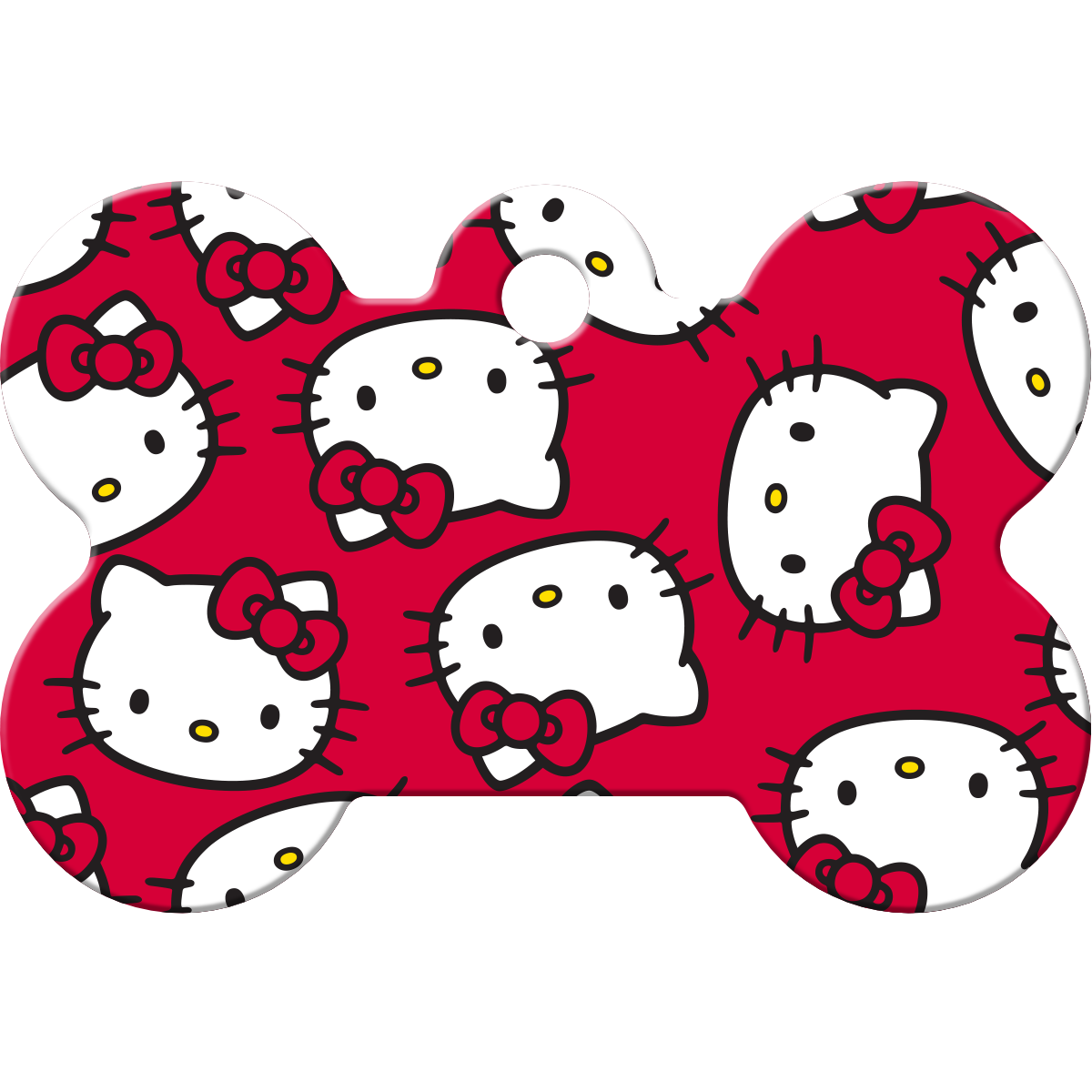 gotags-hello-kitty-dog-id-tag-personalized-engraved-brass-pet-tag image 1