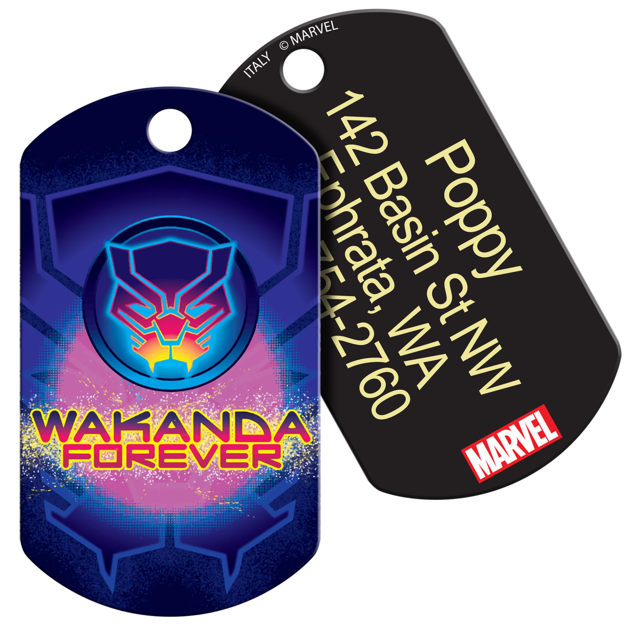 gotags-black-panther-dog-id-tag-marvel-fan-design image 3