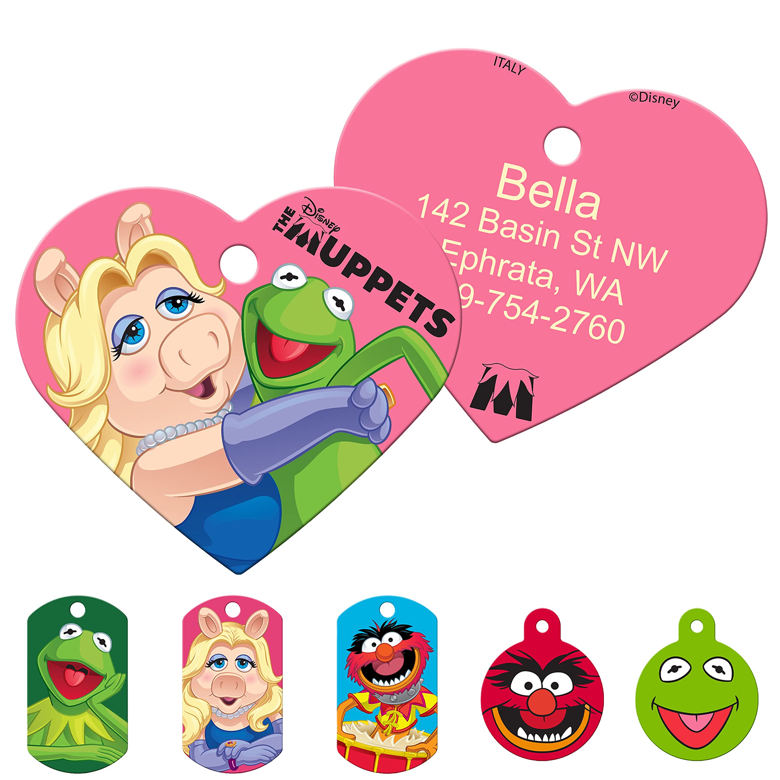 gotags-disney-muppets-dog-id-tag-personalized-engraved-brass-pet-tag image 2