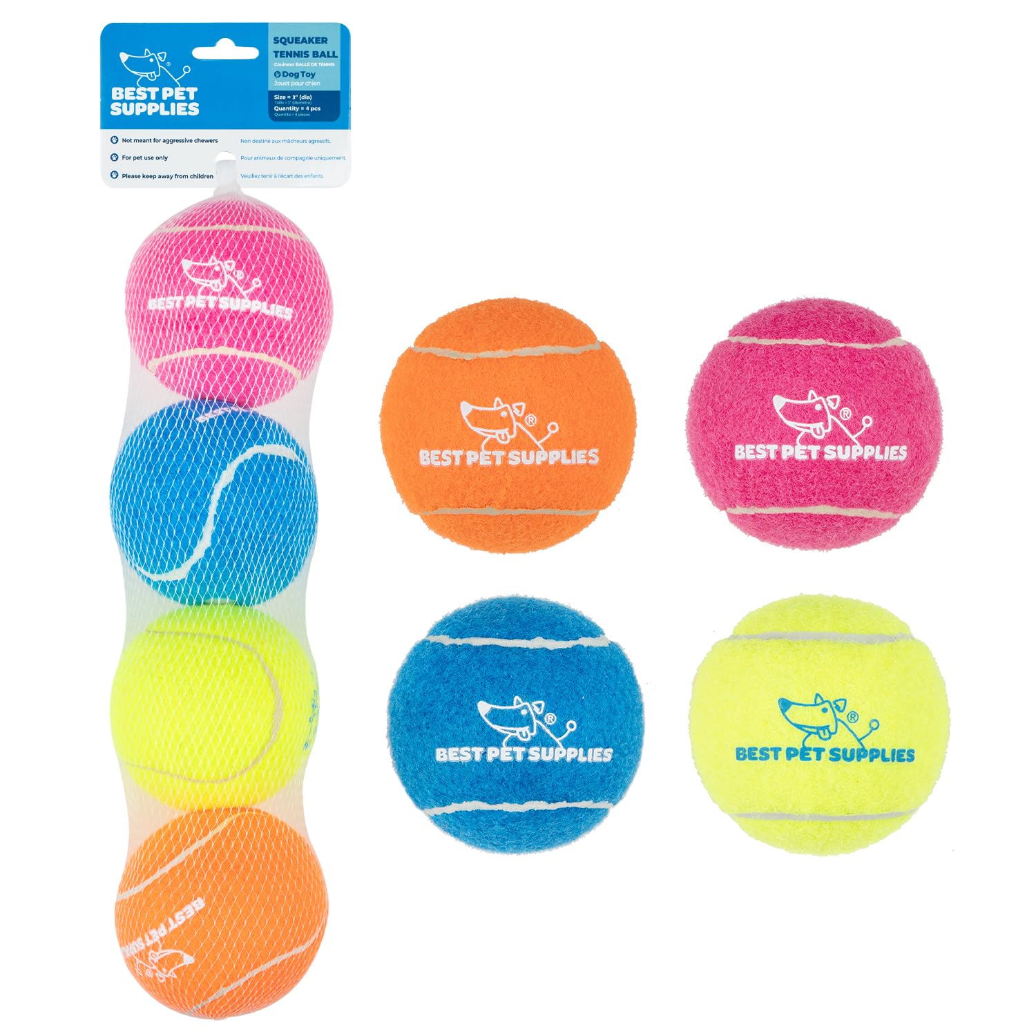 voyager-squeaky-tennis-dog-toys image 2
