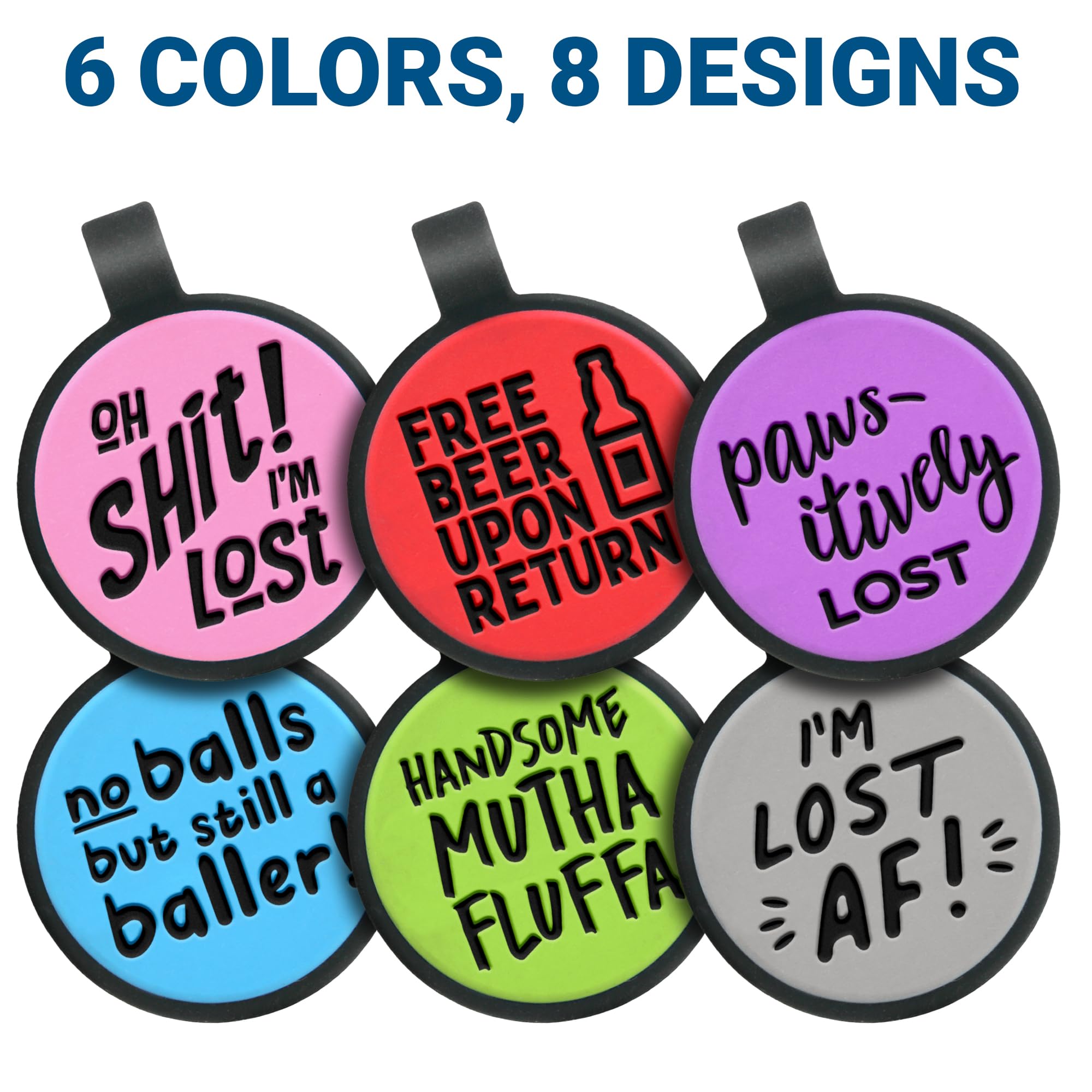 gotags-silent-silicone-funny-dog-id-tag-personalized-engraved-quiet-pet-tag image 4