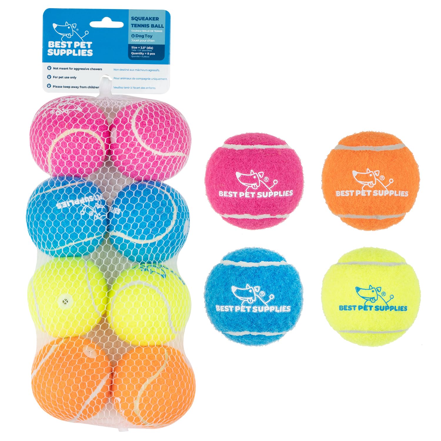 voyager-squeaky-tennis-dog-toys image 5