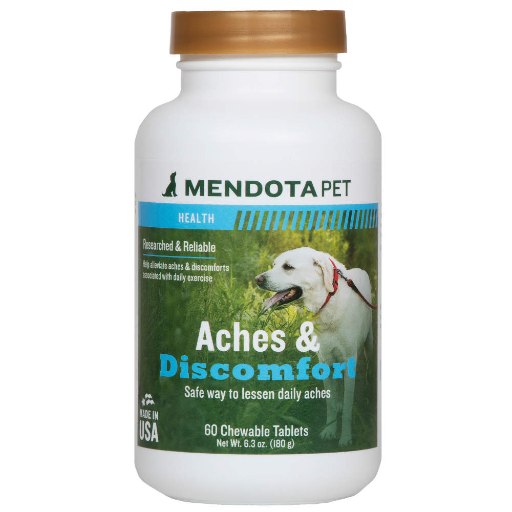 mendota-pet-aches-discomforts-60-tablets-natural-pain-relief-supplement-for-dogs image 1