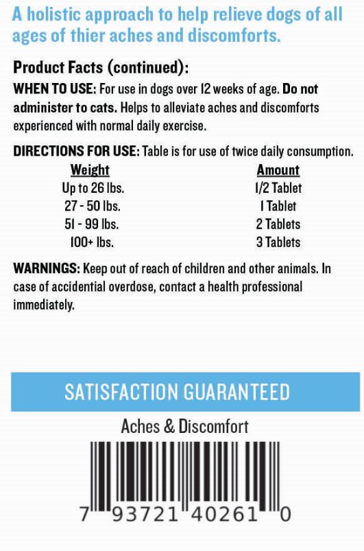 mendota-pet-aches-discomforts-60-tablets-natural-pain-relief-supplement-for-dogs image 3