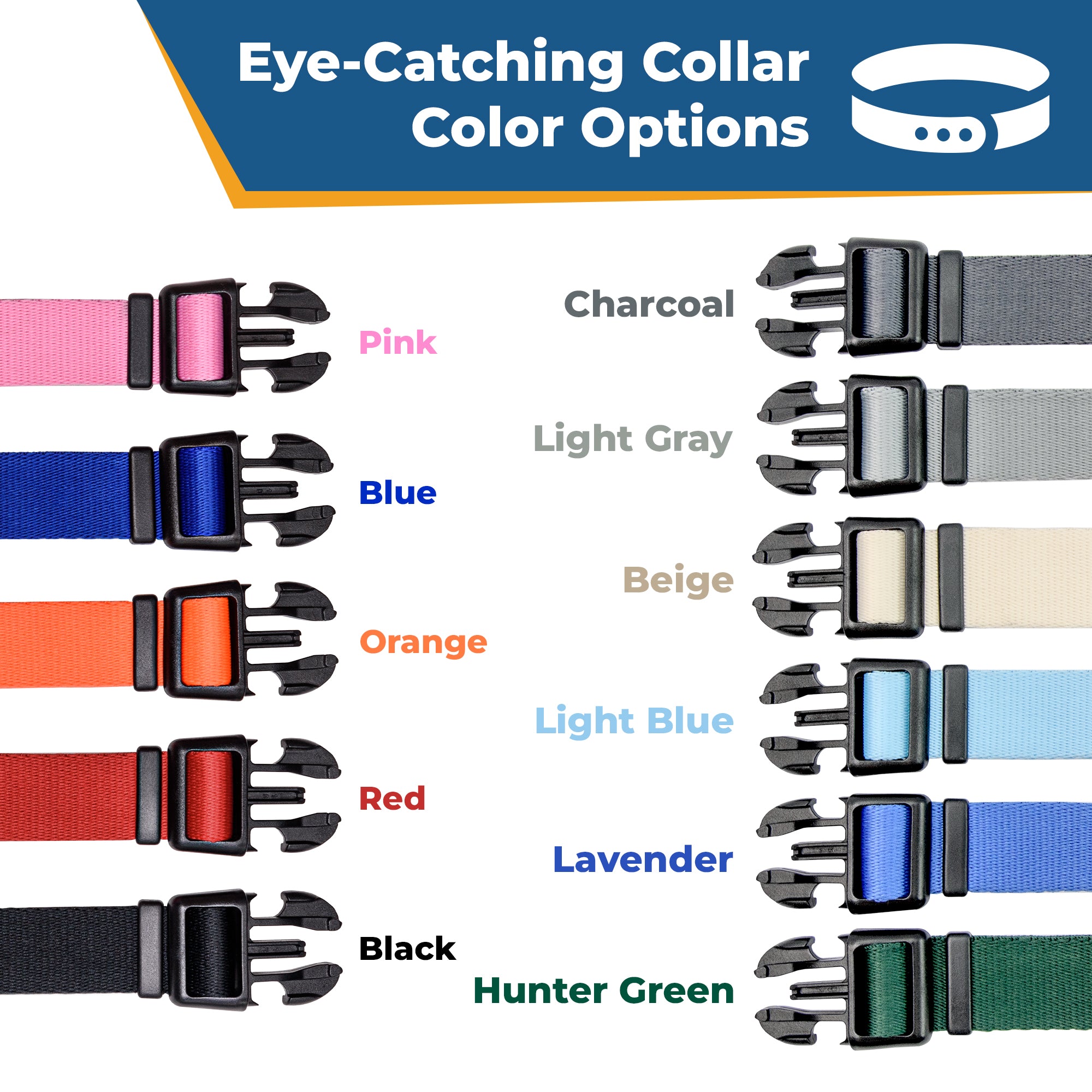 gotags-adjustable-dog-collar-with-personalized-slide-on-nameplate-in-stainless-s image 7