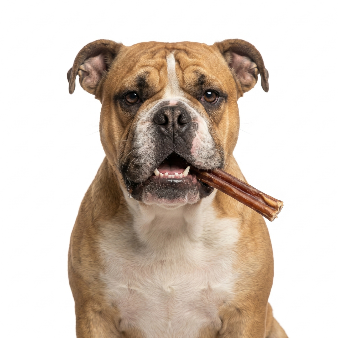 gigabite-bully-sticks-dog-treats-low-odor-grass-fed-6-inch-10-count image 2