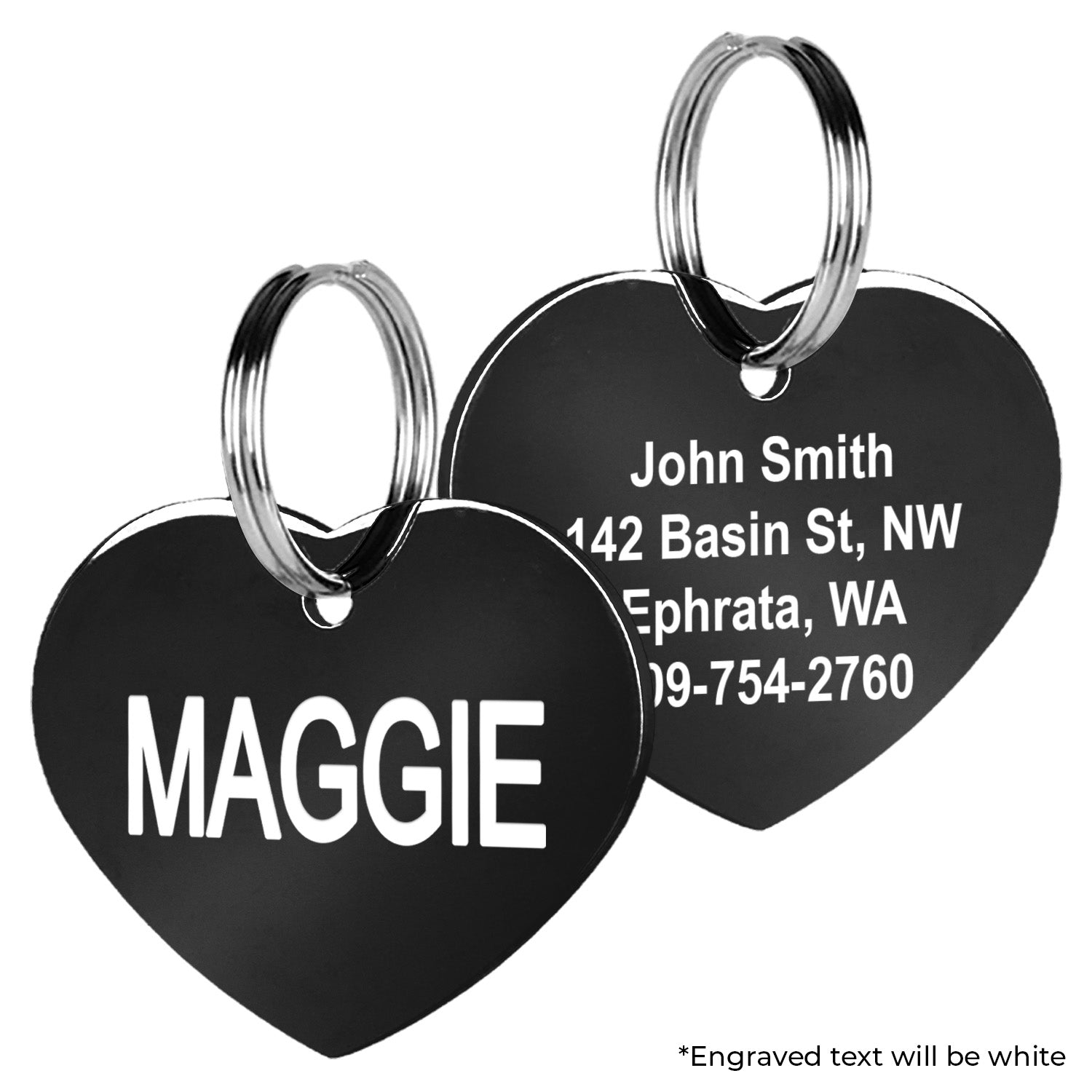 gotags-personalized-heart-pet-id-tag-stainless-steel-double-sided-engraving image 3