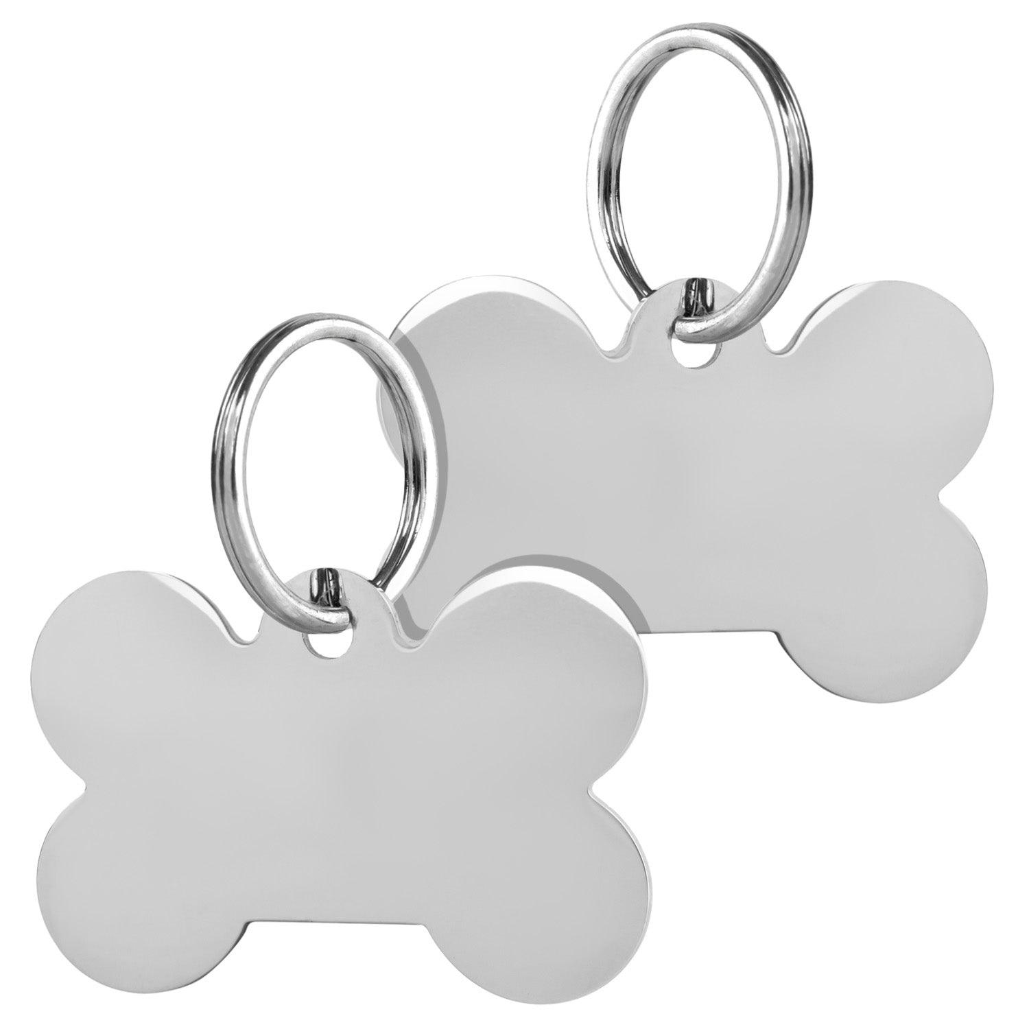 gotags-classic-bone-shaped-pet-id-tag-stainless-steel-double-sided-engraving image 2
