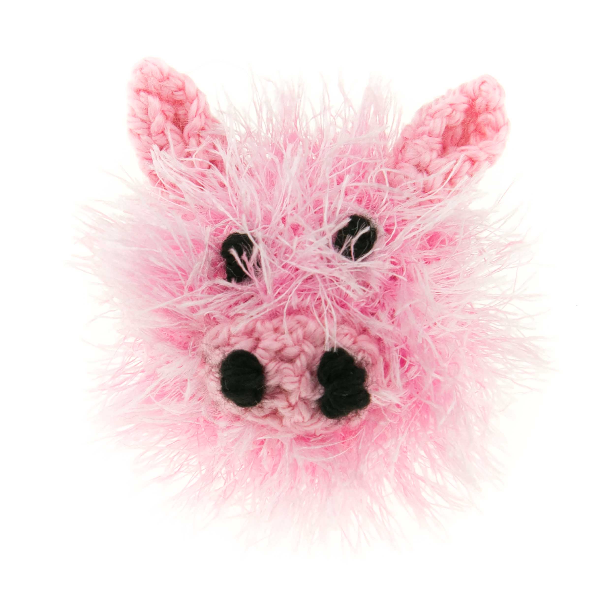 mendota-pet-ballhead-pig-handmade-squeaky-dog-toy-small-3-x3-x3 image 1
