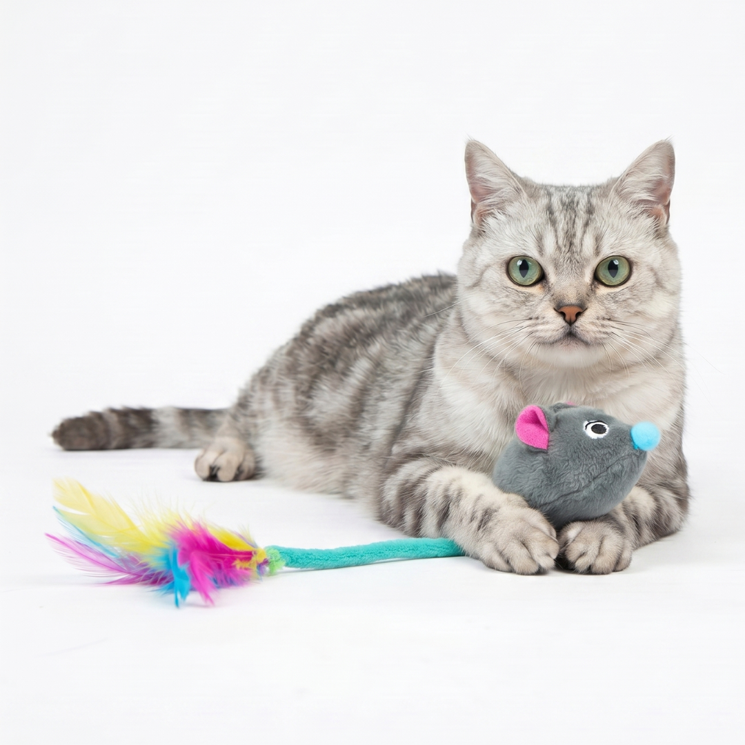 voyager-catify-squeaking-mouse-interactive-cat-toy-with-catnip image 2
