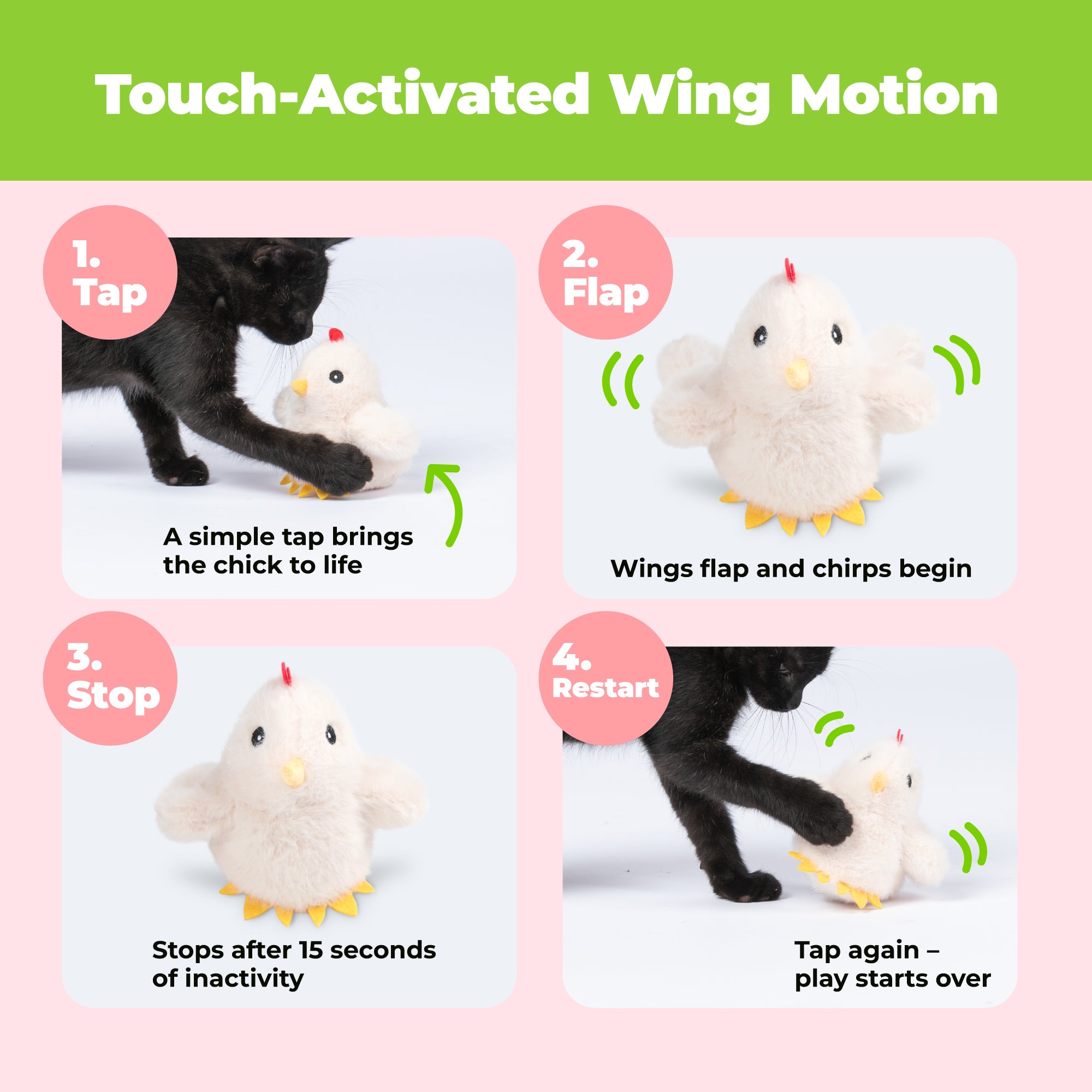 voyager-catify-flapping-chirping-chick-interactive-cat-toy-with-catnip-motion-ac image 4