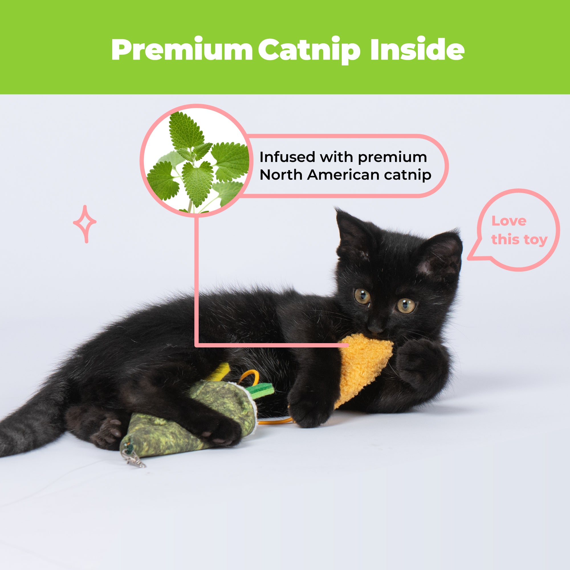 voyager-catify-sushi-catnip-cat-toy-set-2-plush-rolls image 4