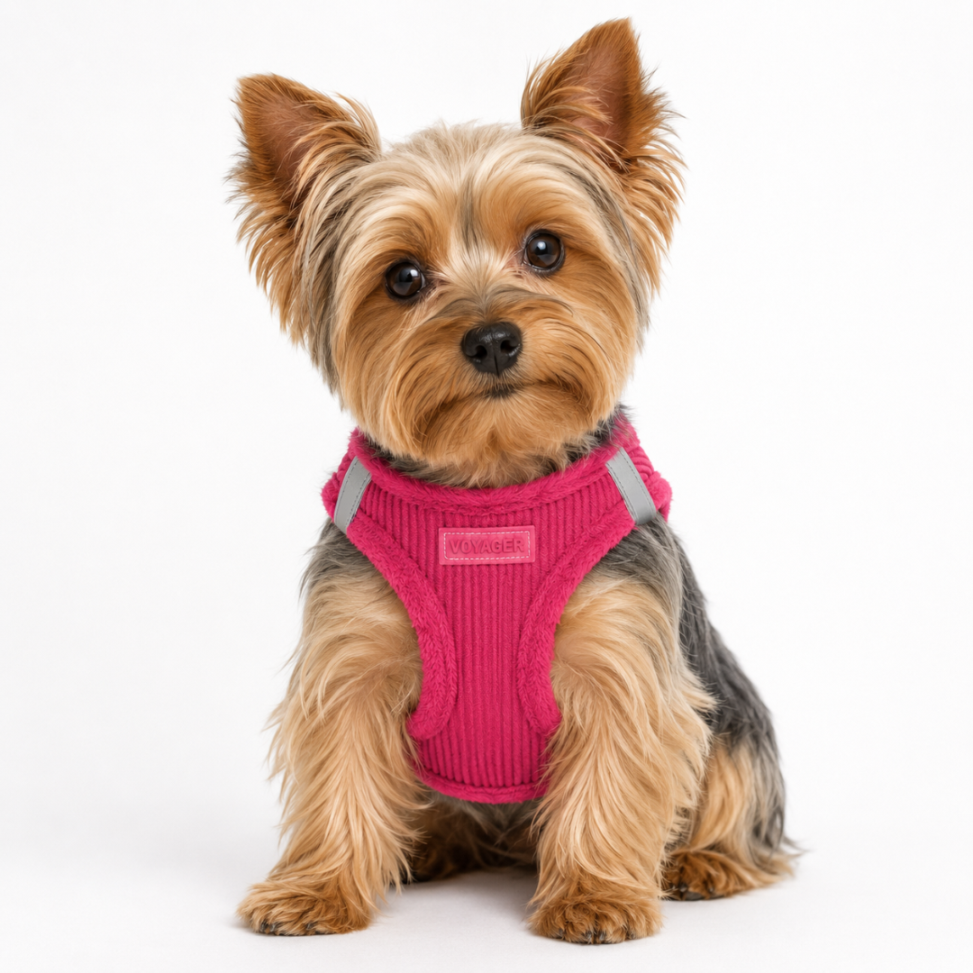 voyager-step-in-plush-corduroy-pet-harness-soft-reflective-vest-style-harness-fo image 2