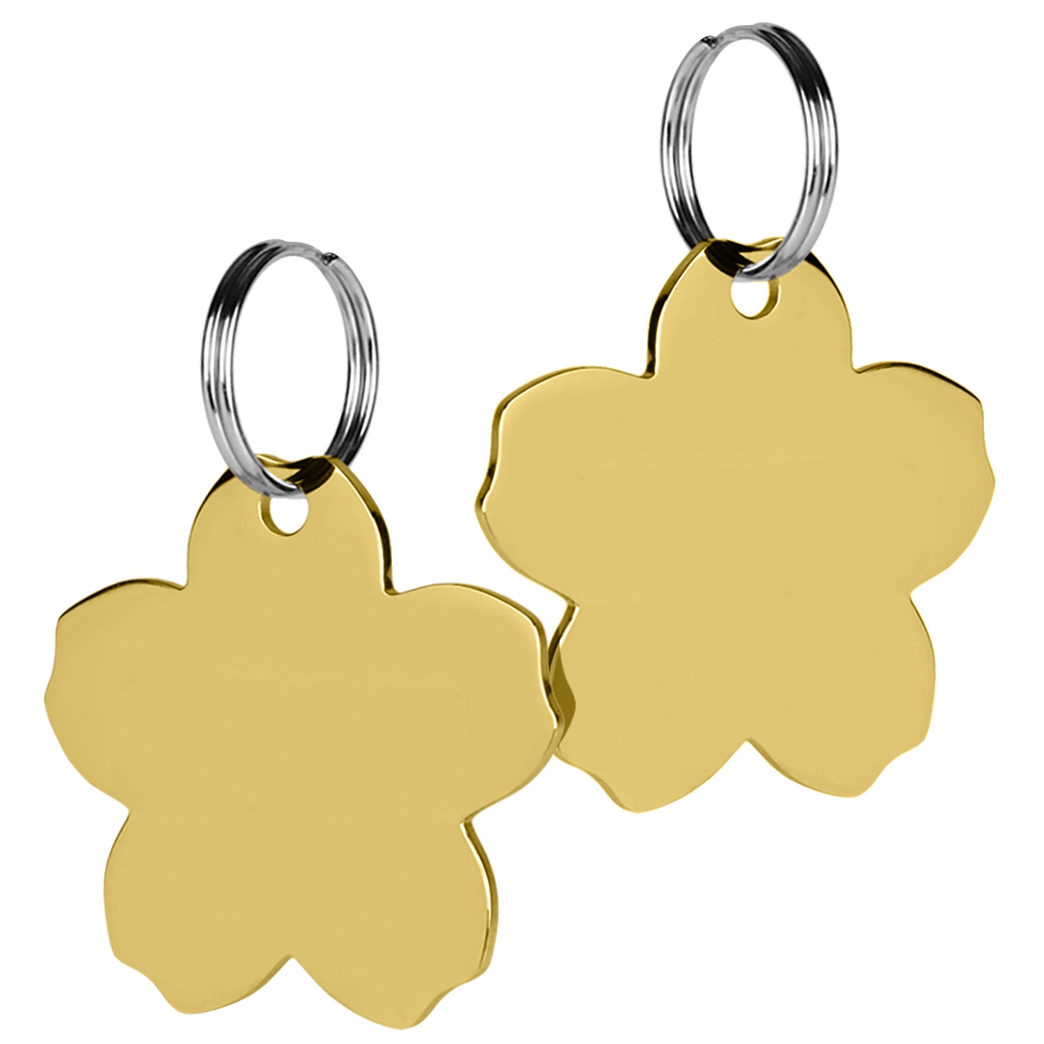 gotags-flower-pet-id-tag-in-stainless-steel-double-sided-engraving-8-lines image 6