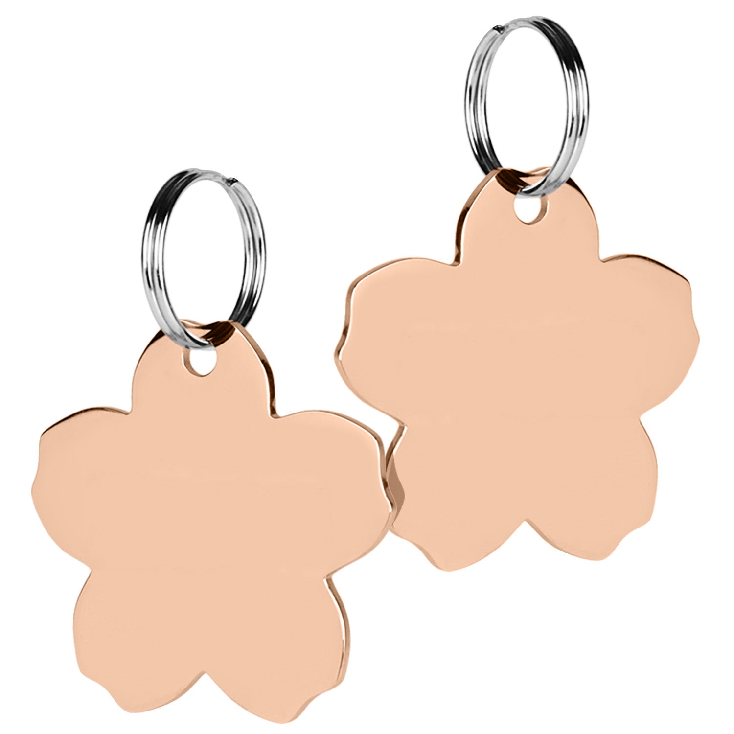 gotags-flower-pet-id-tag-in-stainless-steel-double-sided-engraving-8-lines image 8