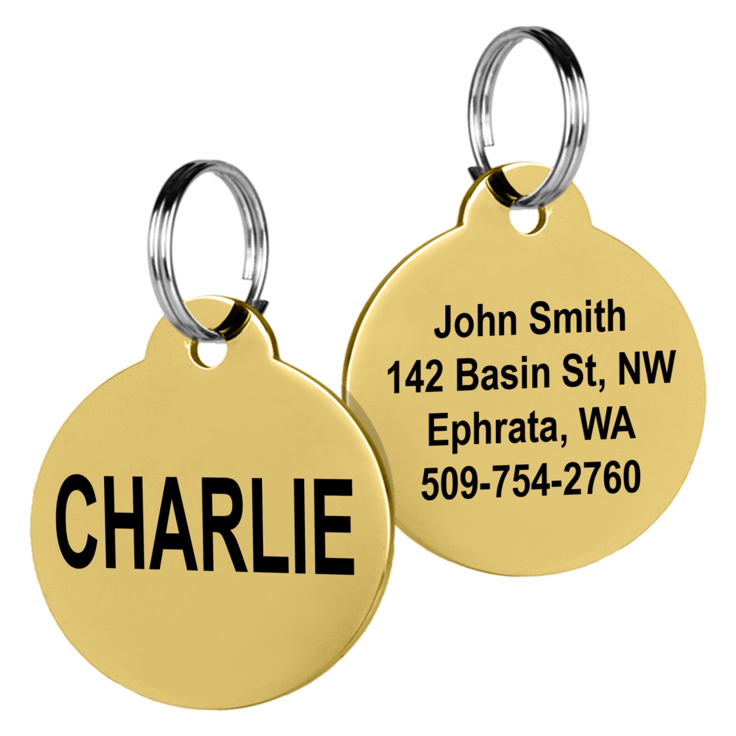 gotags-round-pet-id-tag-durable-stainless-steel-custom-engraved-on-both-sides-2- image 3