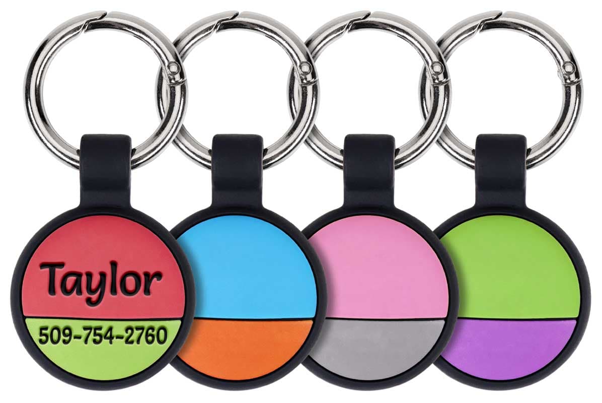 gotags-personalized-airtag-keychain-engraved-silicone-gps-tracker-holder image 2