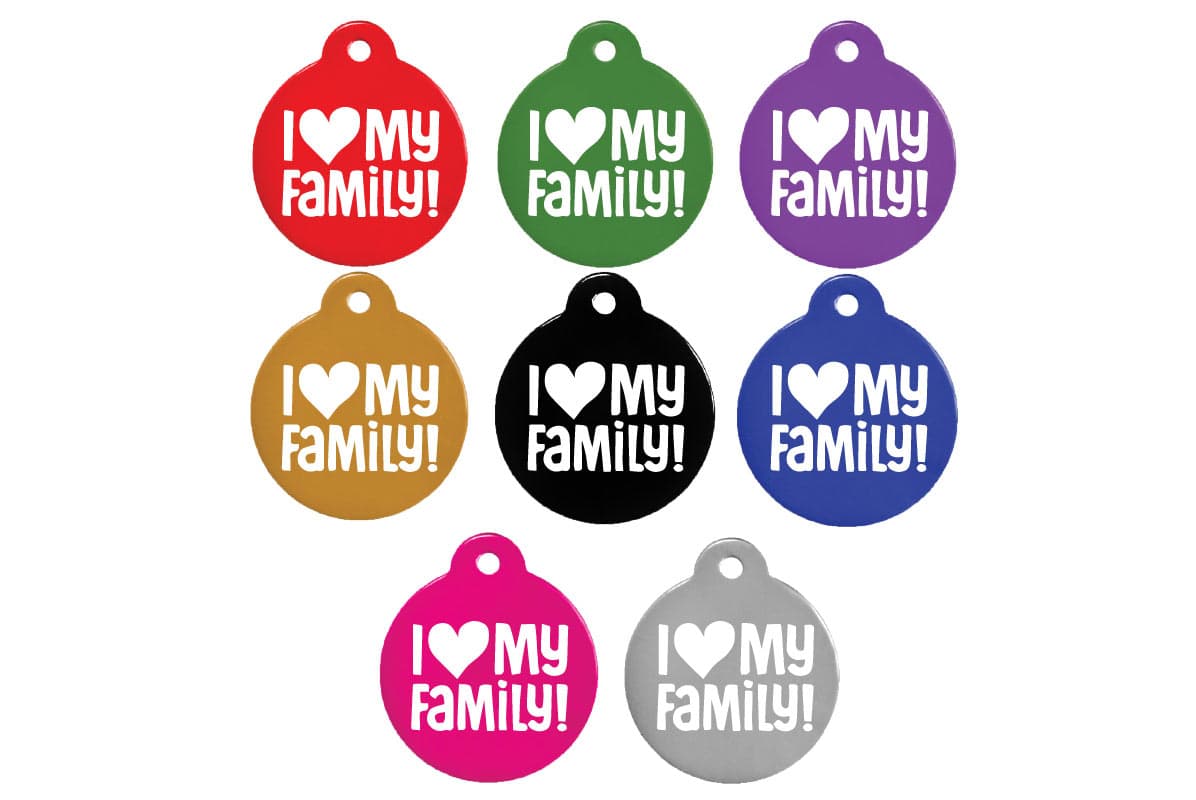 gotags-i-love-my-family-pet-id-tag-with-glow-silencer image 3