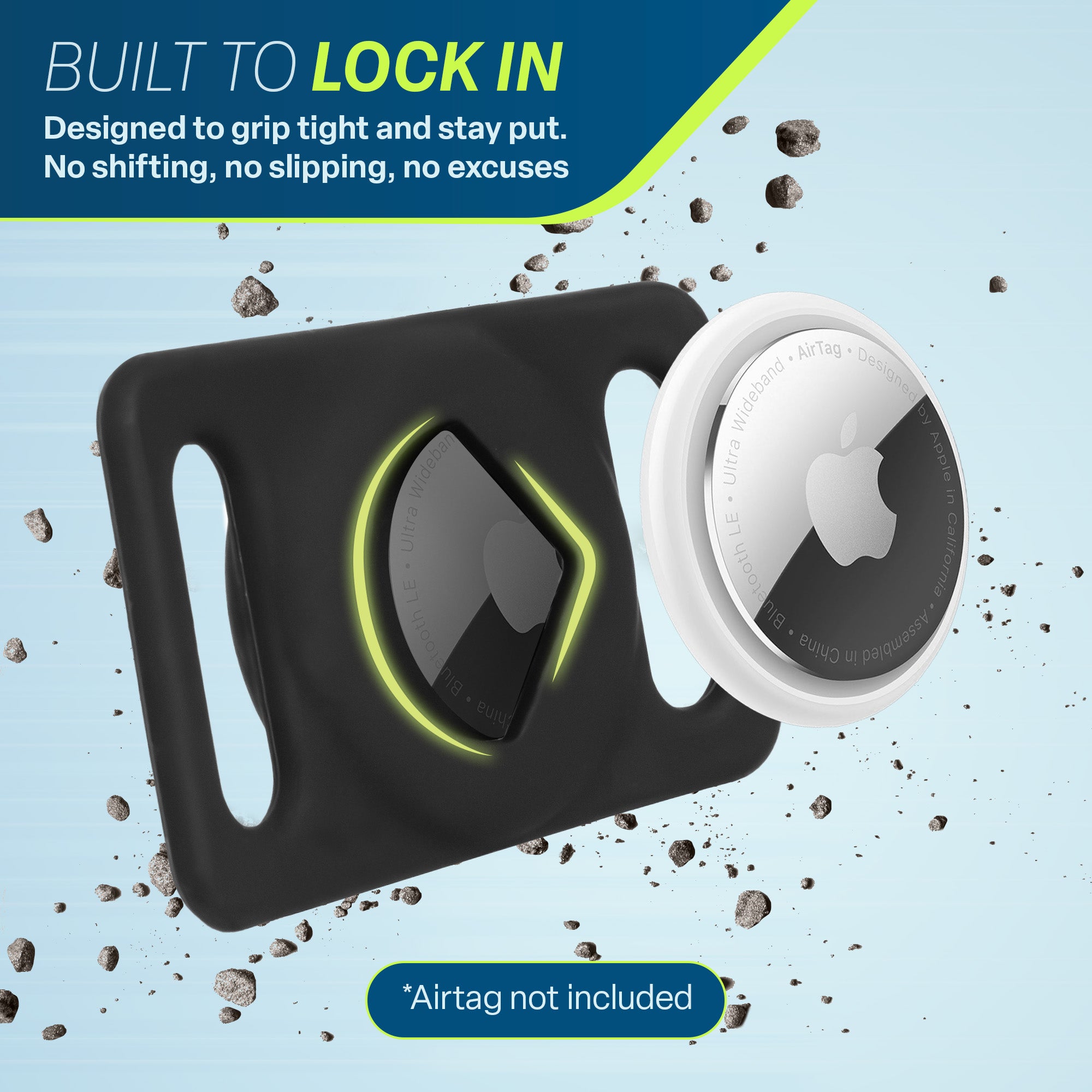 gotags-active-personalized-airtag-dog-collar-holder-engraved-silicone-case image 2