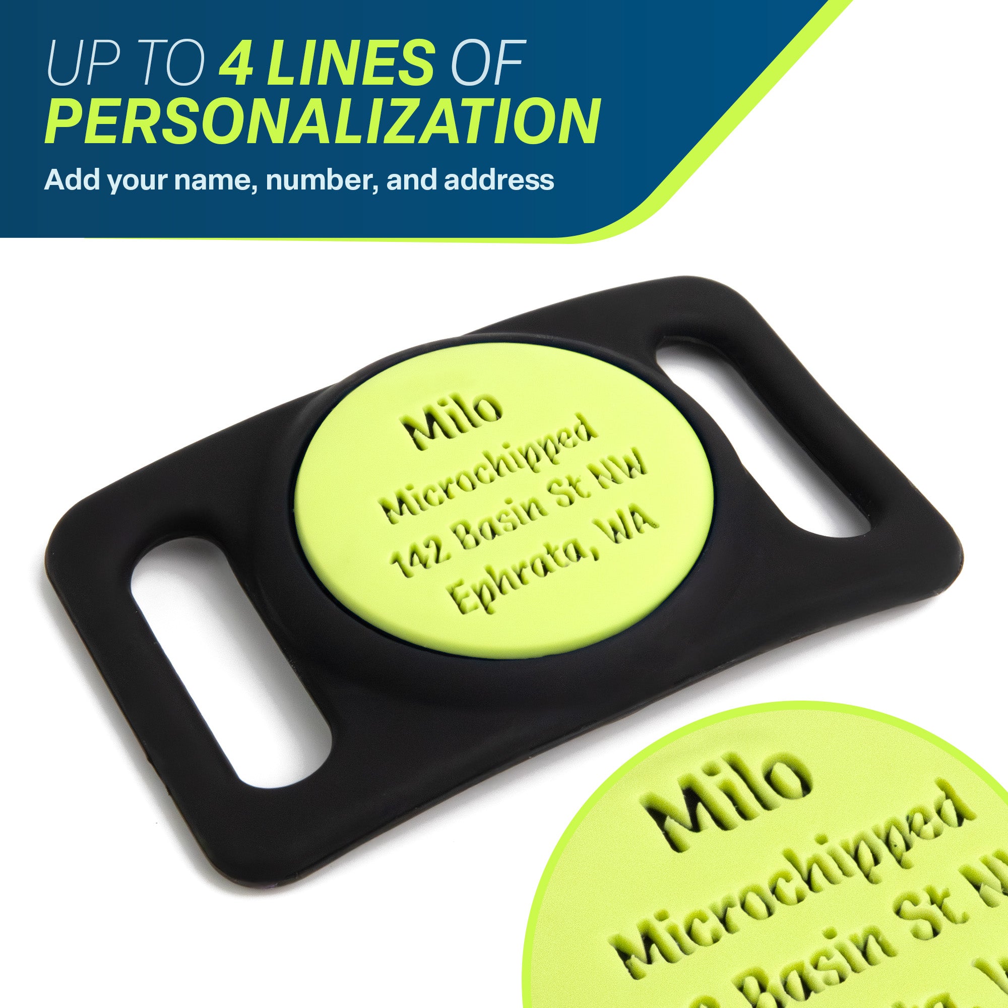 gotags-active-personalized-airtag-dog-collar-holder-engraved-silicone-case image 4