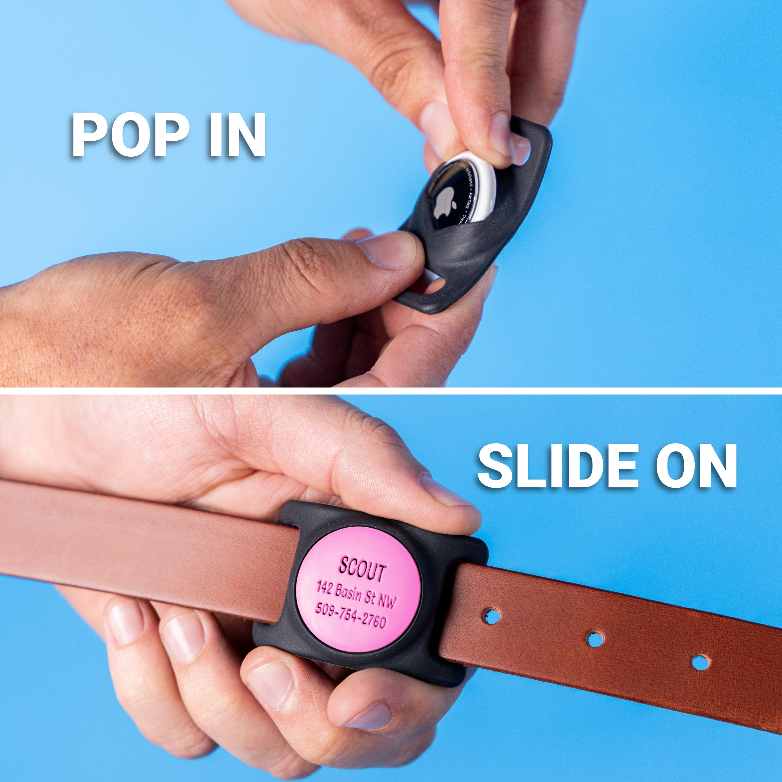 gotags-airtag-pet-collar-holder-personalized image 6