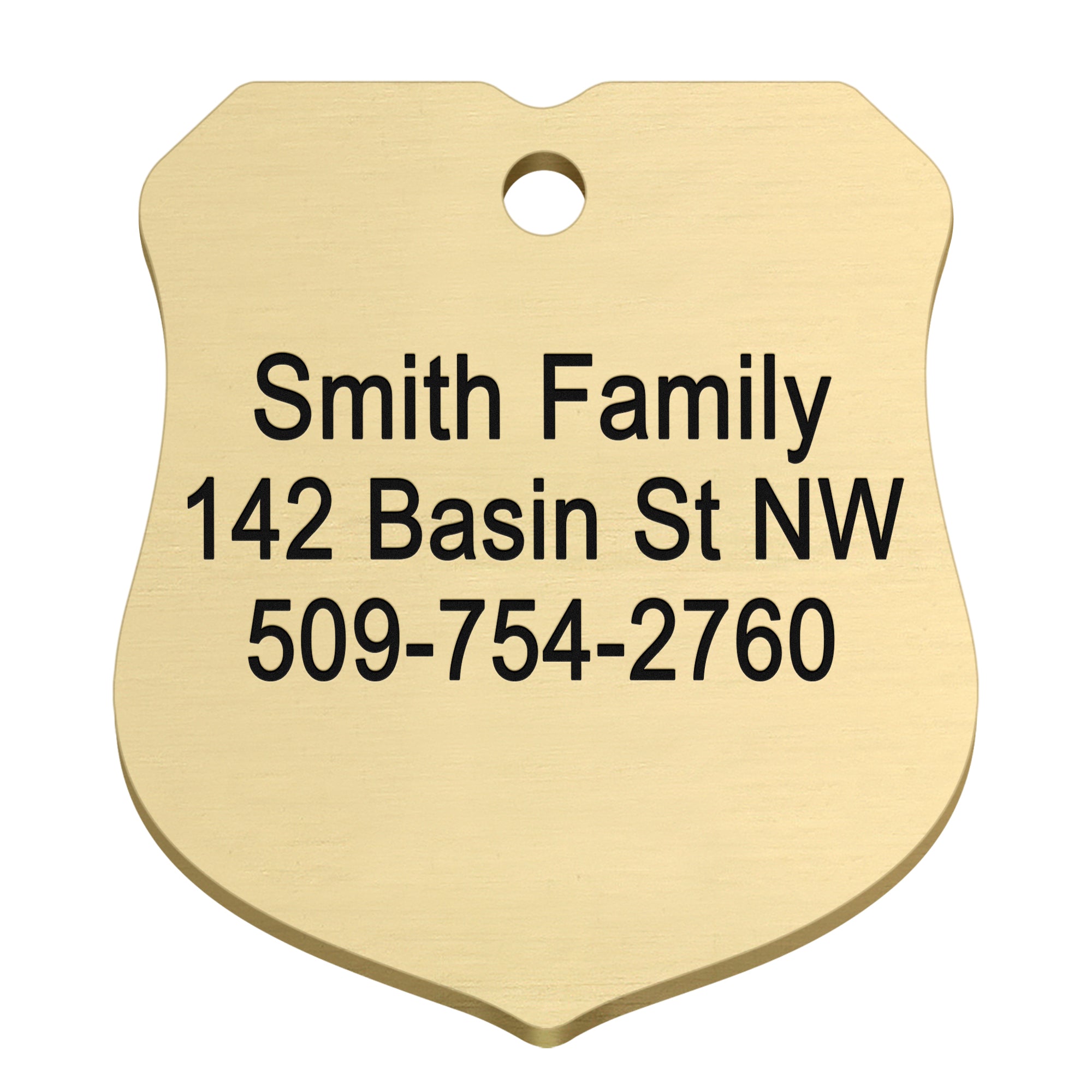 gotags-ranger-badge-shape-brass-dog-id-tag image 5