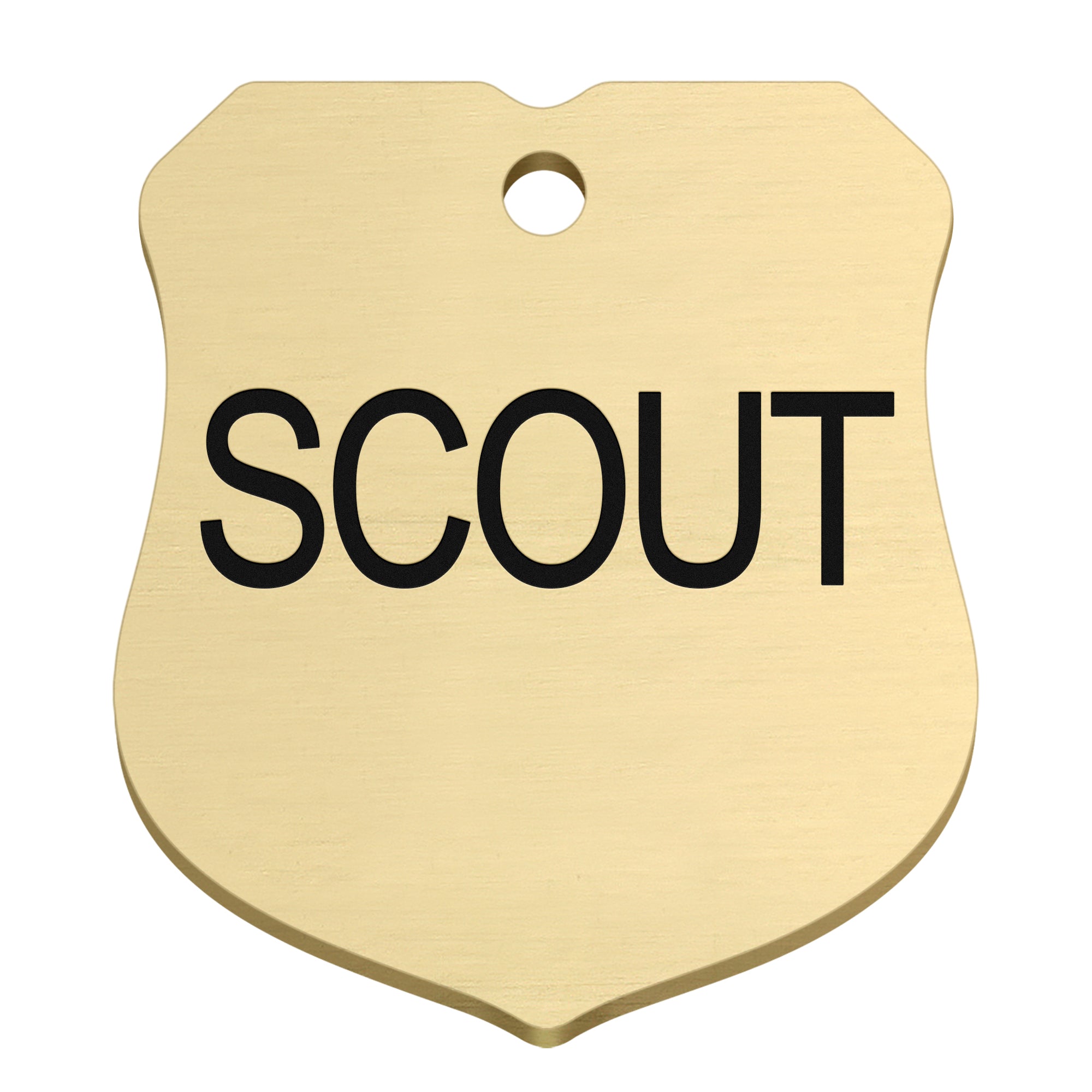 gotags-ranger-badge-shape-brass-dog-id-tag image 4