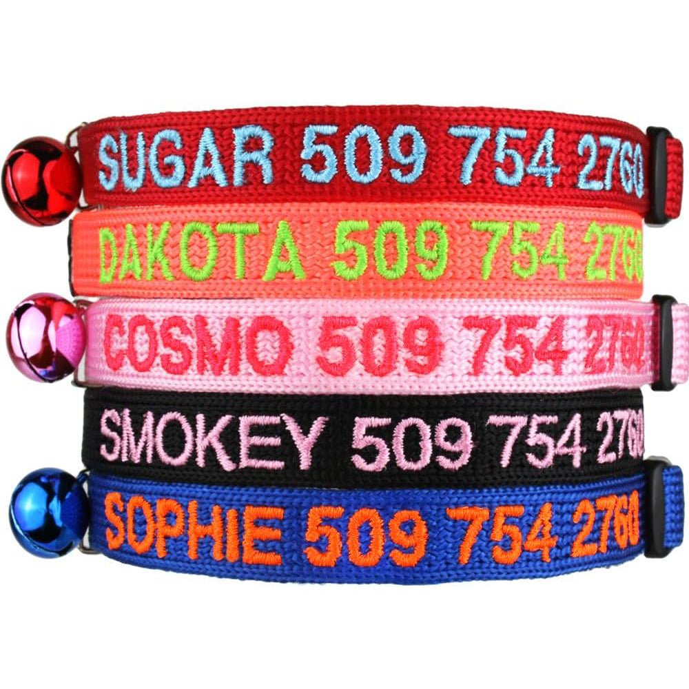 gotags-personalized-embroidered-cat-collar-with-breakaway-buckle-5-colors-15-thr image 1