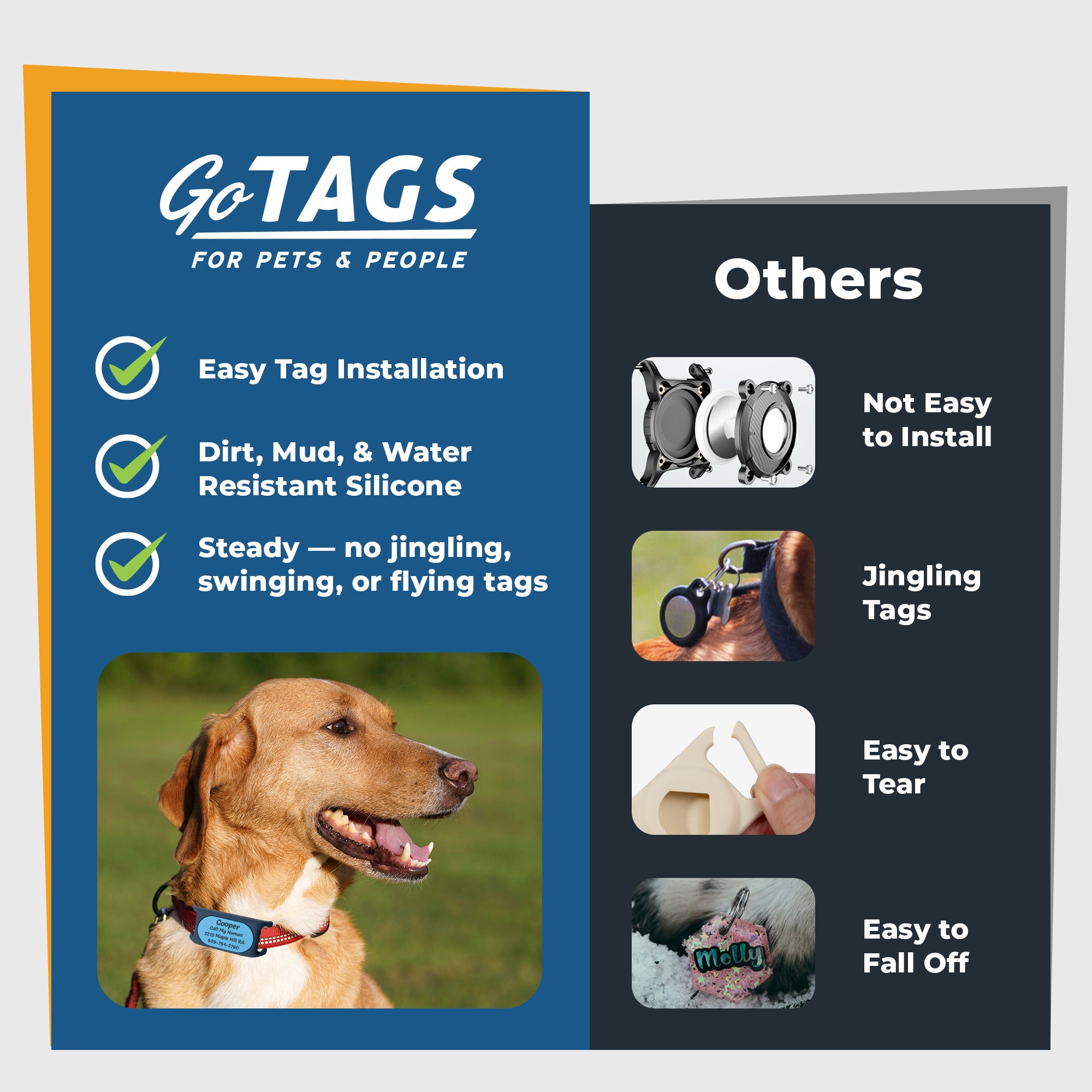 gotags-samsung-galaxy-smarttag2-gps-tracker-holder-slide-on-pet-id-tag image 6