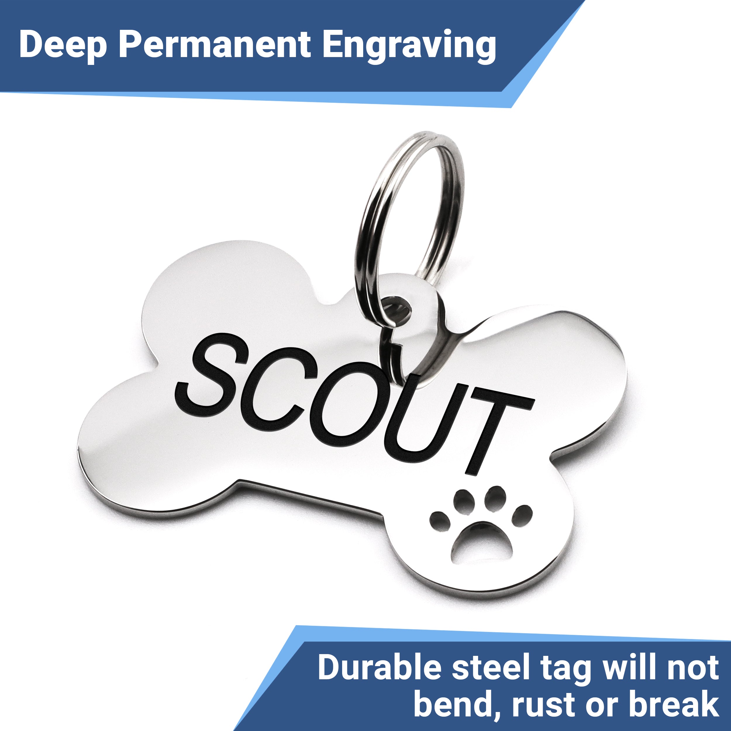 gotags-heart-shaped-stainless-steel-pet-id-tag-with-paw-cutout image 5