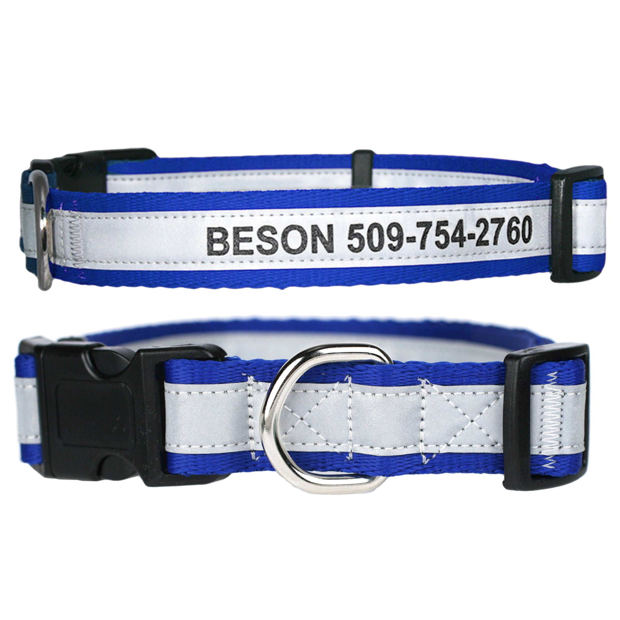 gotags-personalized-engraved-reflective-dog-collar-with-quick-release-buckle-adj image 4