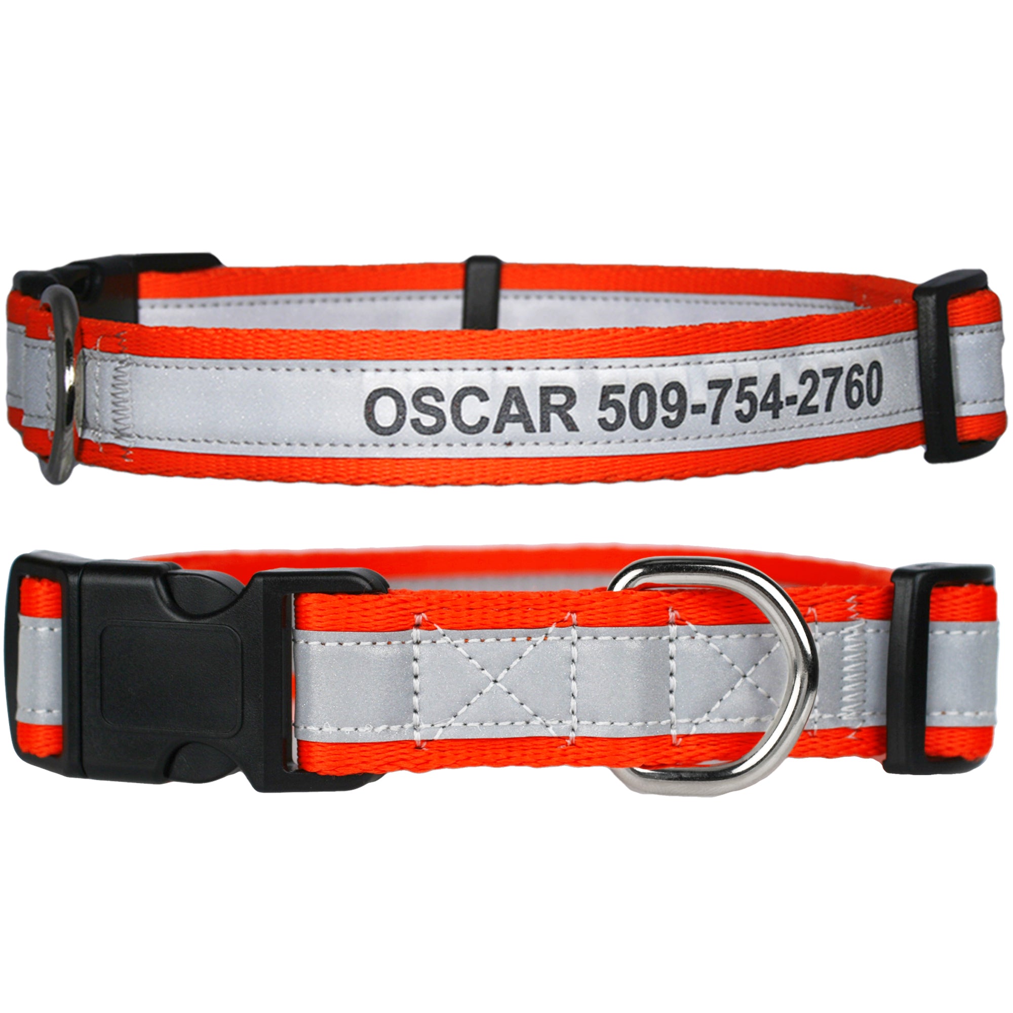 gotags-personalized-engraved-reflective-dog-collar-with-quick-release-buckle-adj image 5