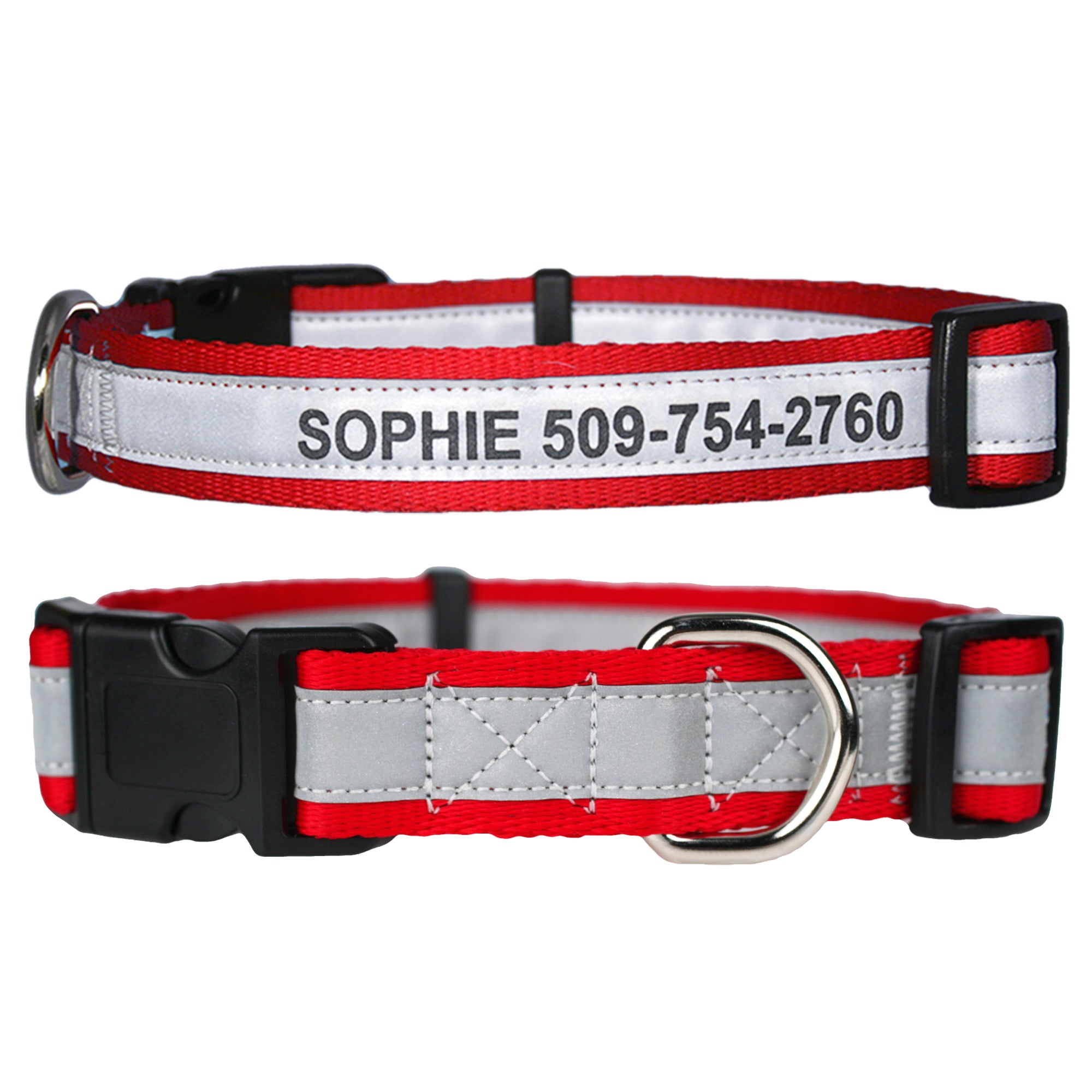 gotags-personalized-engraved-reflective-dog-collar-with-quick-release-buckle-adj image 7