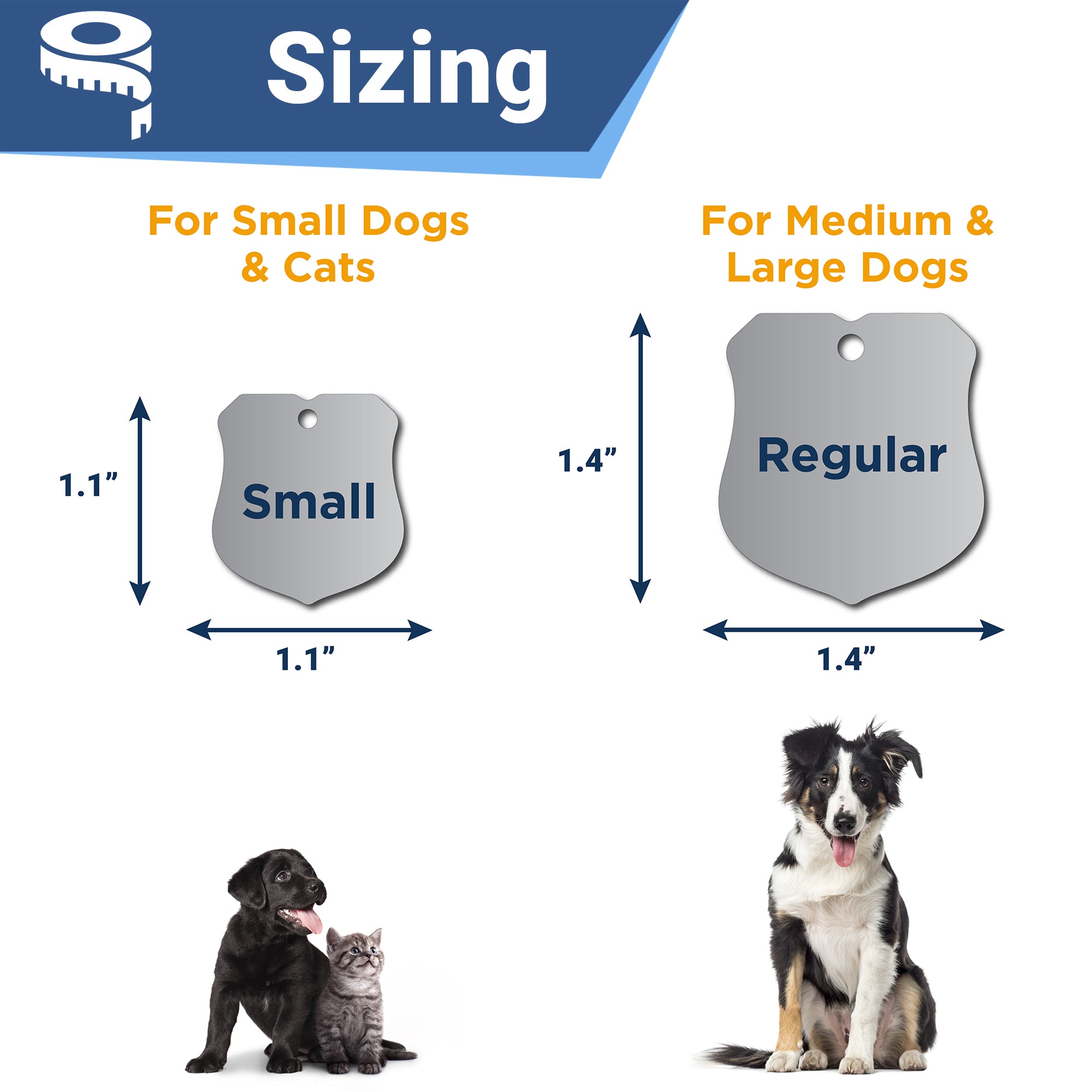 gotags-ranger-badge-pet-id-tag-stainless-steel-with-double-sided-engraving image 5