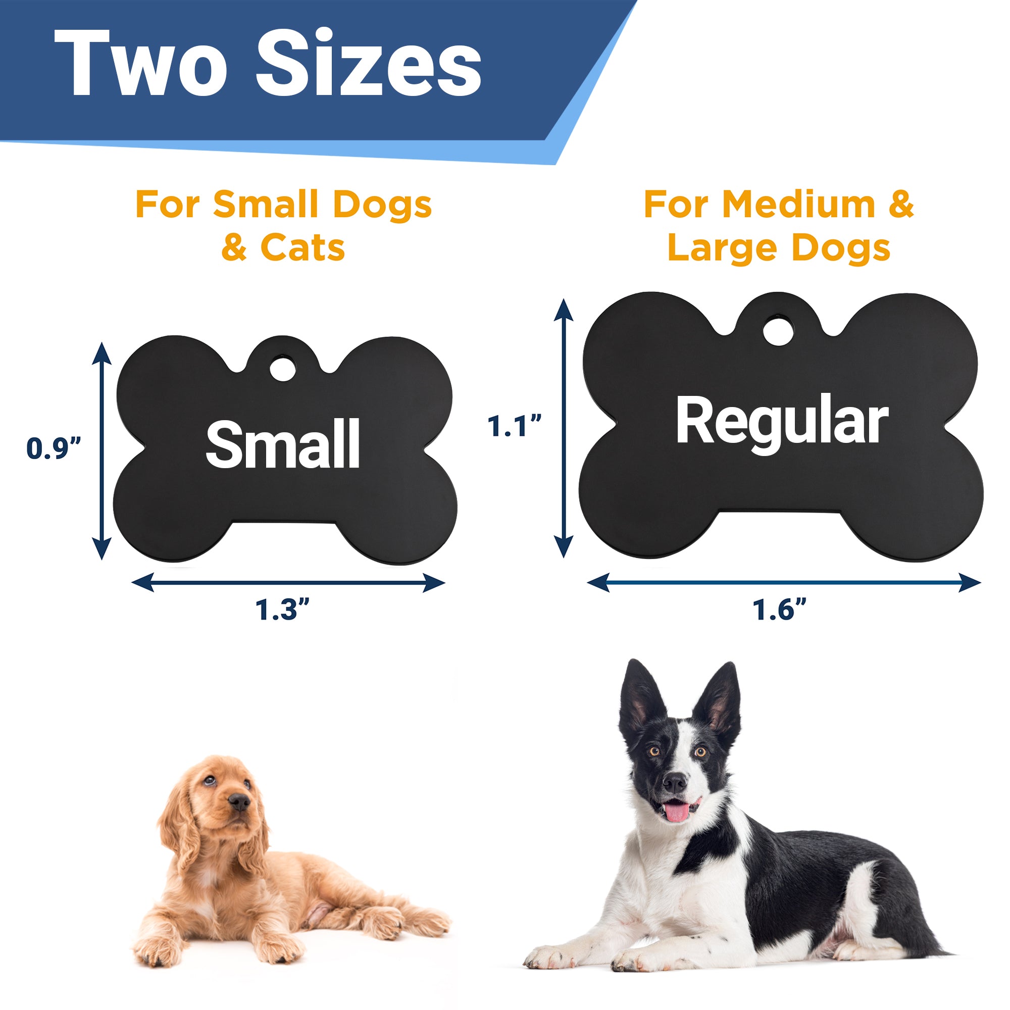 gotags-bone-shaped-stainless-steel-personalized-dog-tag image 2