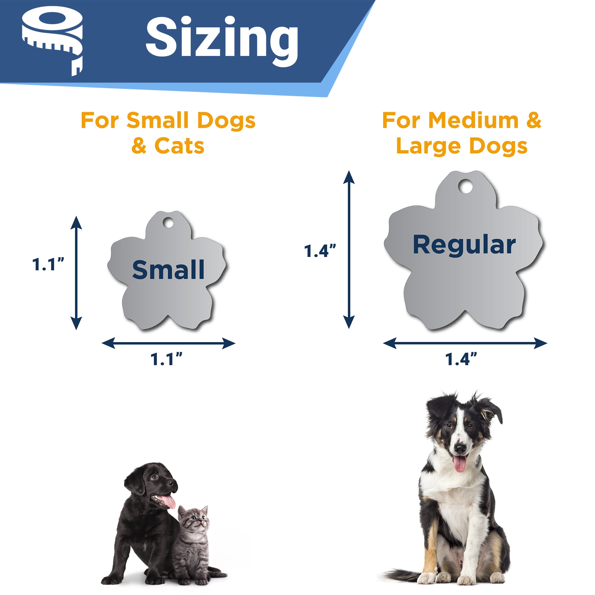 gotags-flower-pet-id-tag-in-stainless-steel image 5