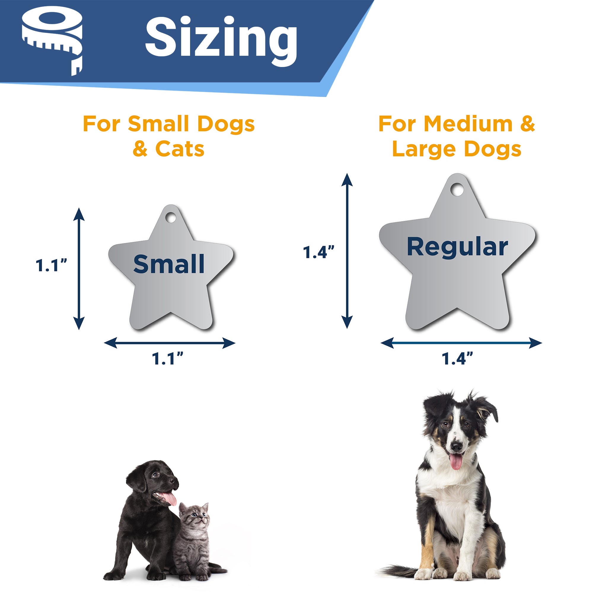 gotags-star-pet-id-tag-stainless-steel-double-sided-engraving image 5