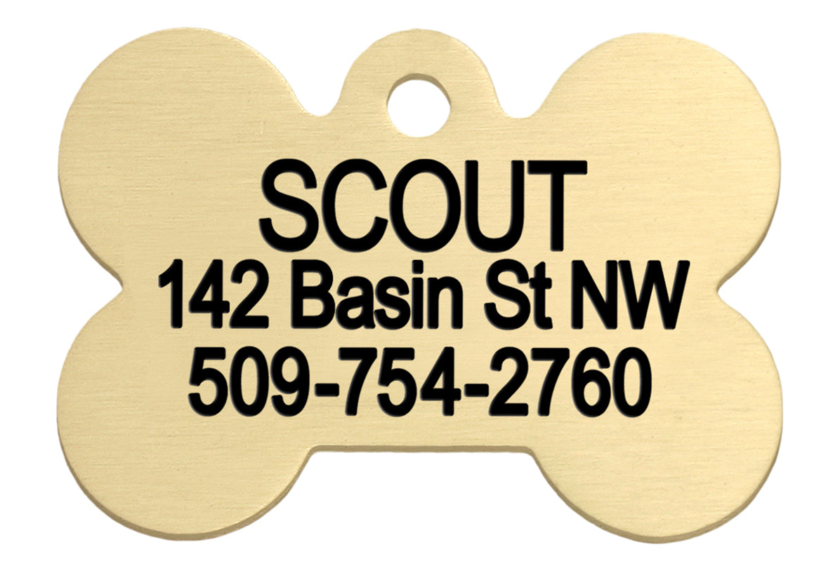 gotags-bone-shape-brass-dog-tags image 2