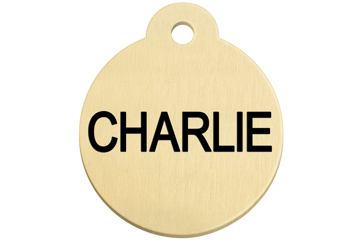 gotags-round-brass-dog-id-tag-personalized image 3