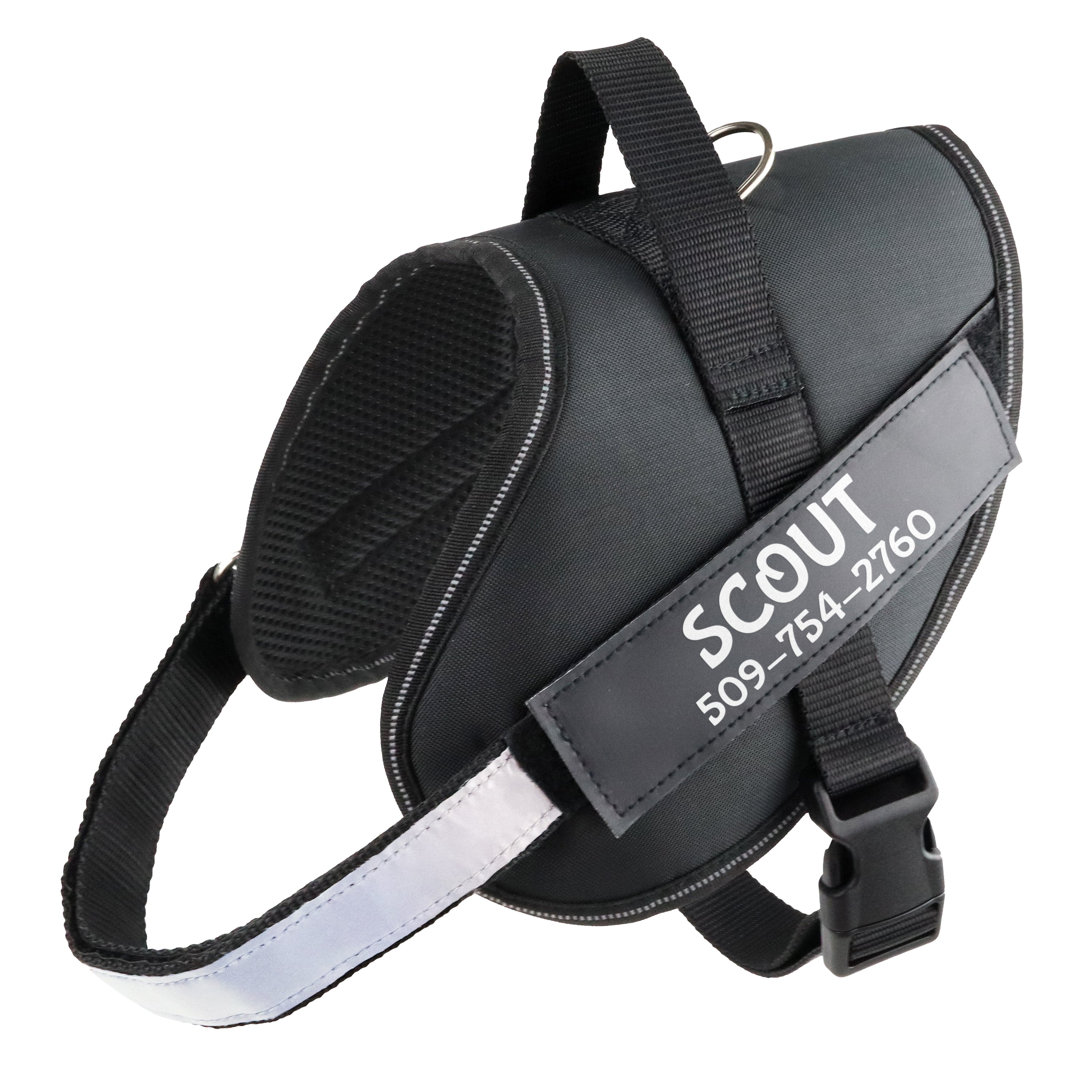 gotags-personalized-reflective-dog-harness-with-custom-embroidery image 1